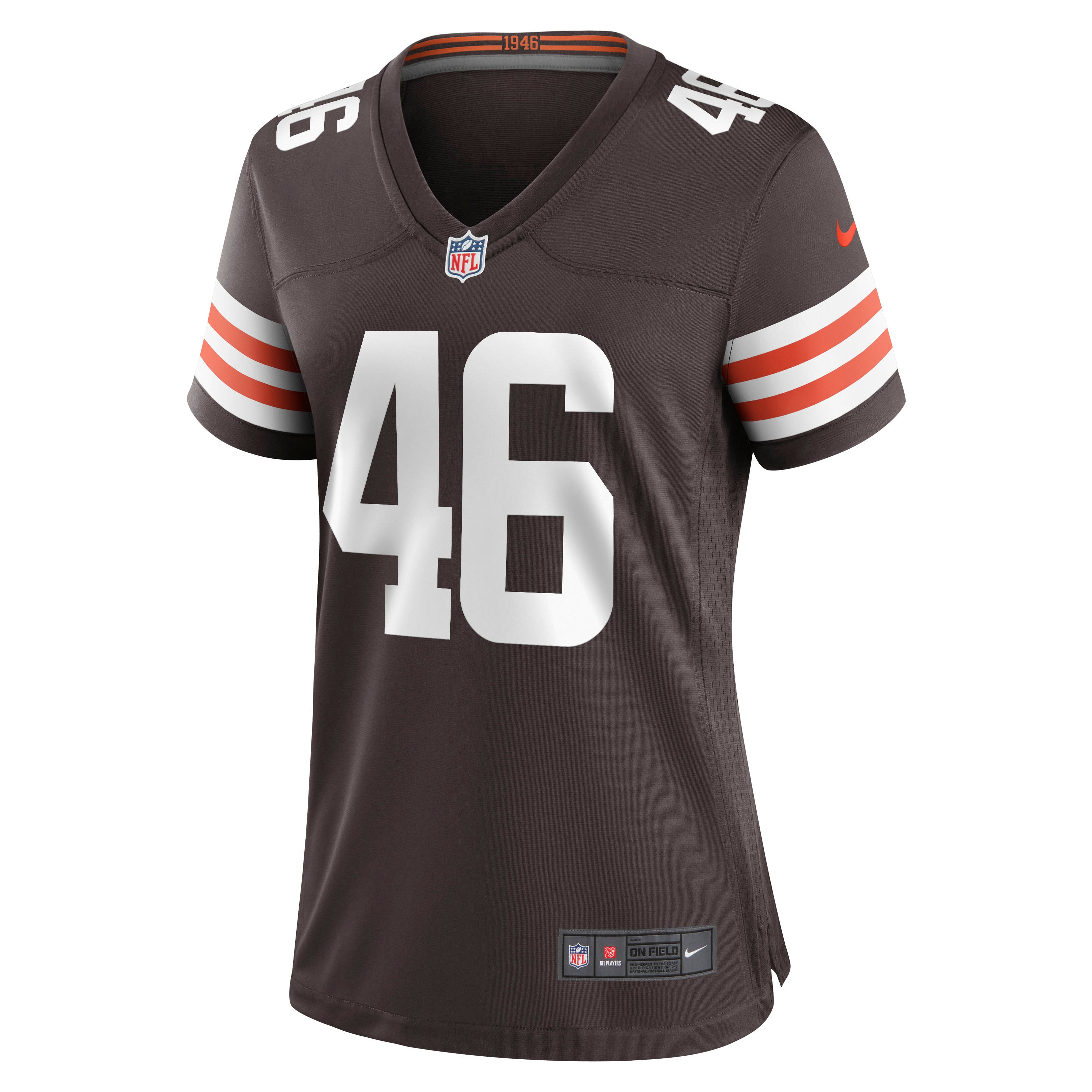 Alternative view of Don Fleming Cleveland Browns Retired Player Game Jersey - Women's