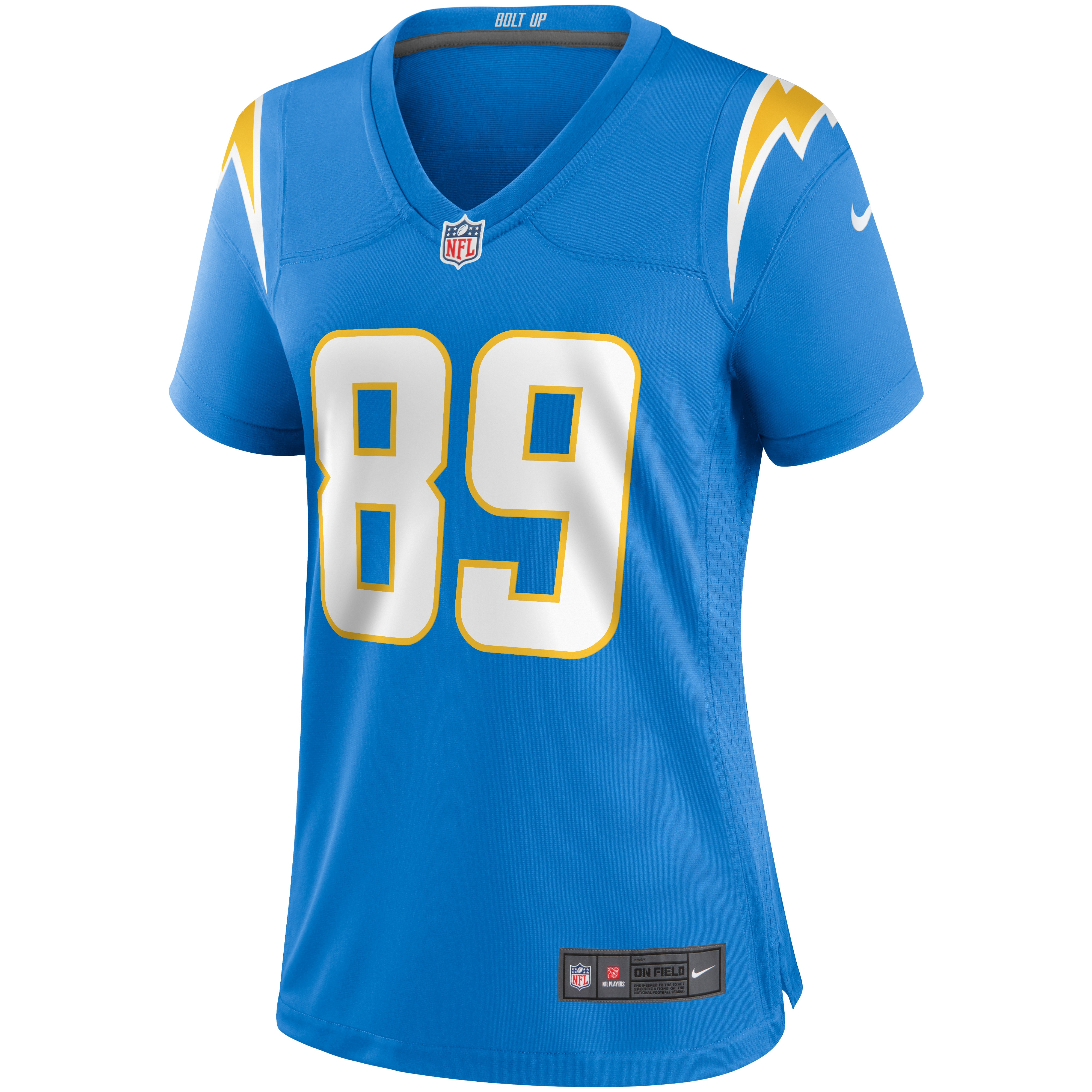 Alternative view of Donald Parham Jr. Los Angeles Chargers Game Jersey - Women's