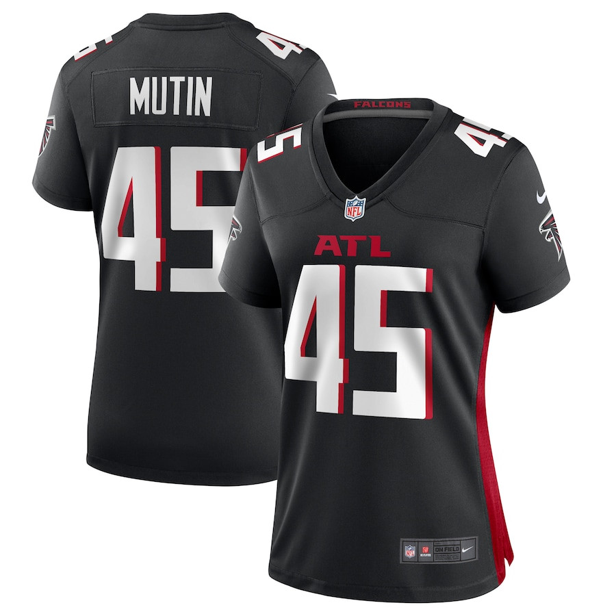 Donavan Mutin #45 Atlanta Falcons Game Jersey - Women's | Black