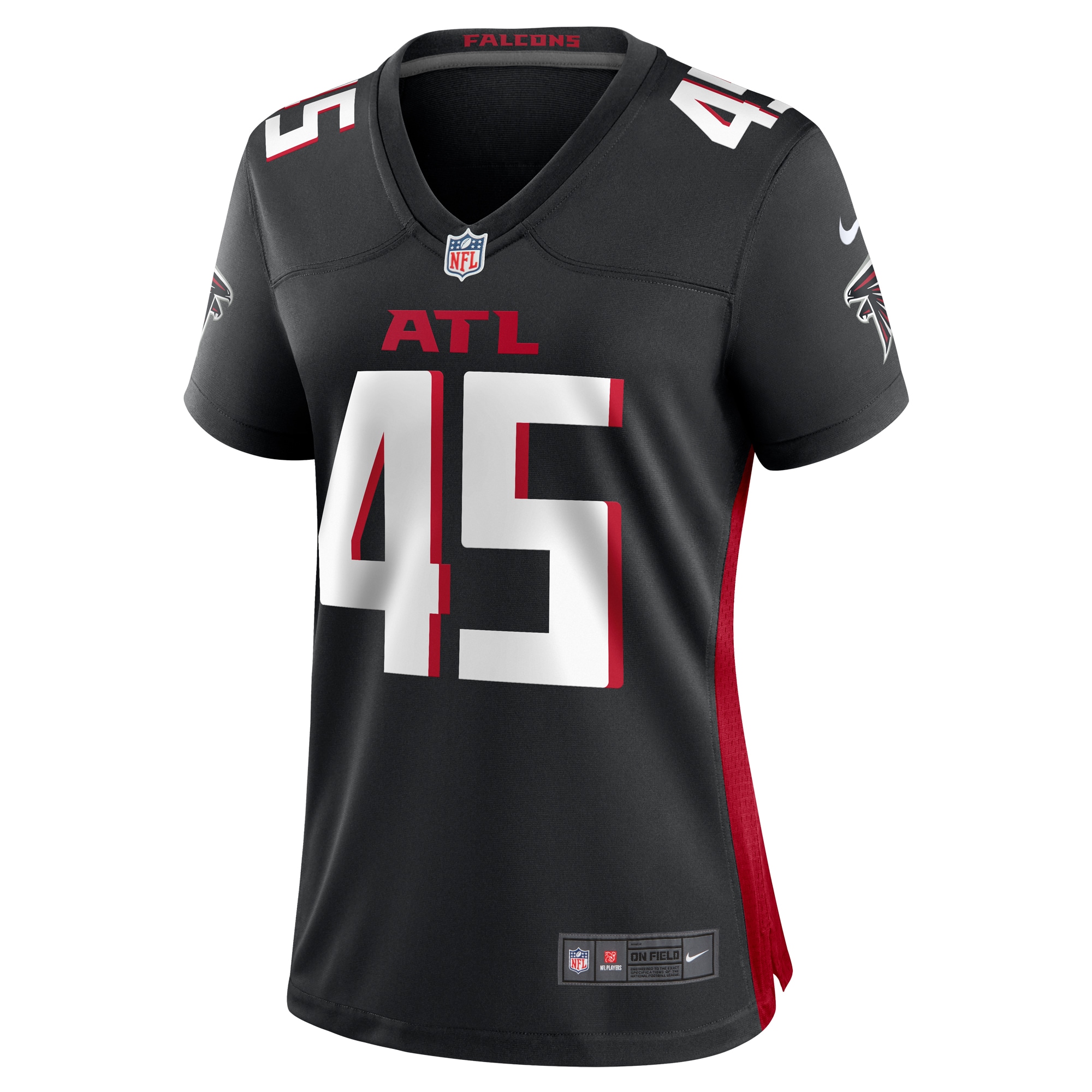 Alternative view of Donavan Mutin Atlanta Falcons Game Jersey - Women's