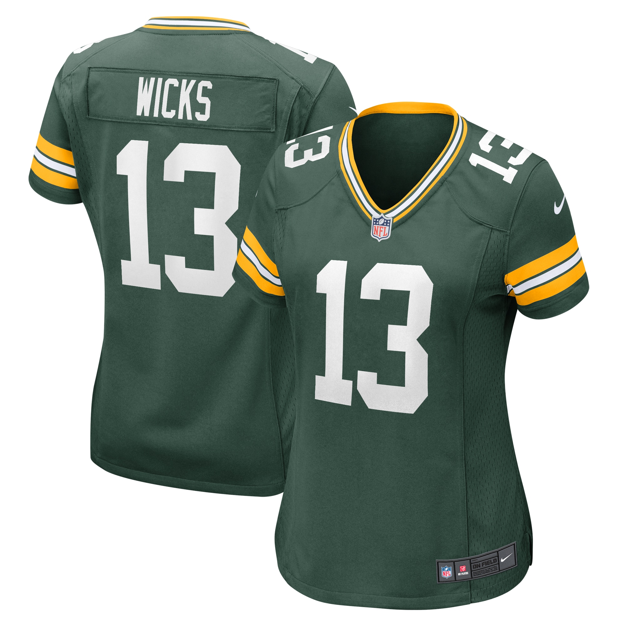 Dontayvion Wicks Green Bay Packers Game Jersey - Women's