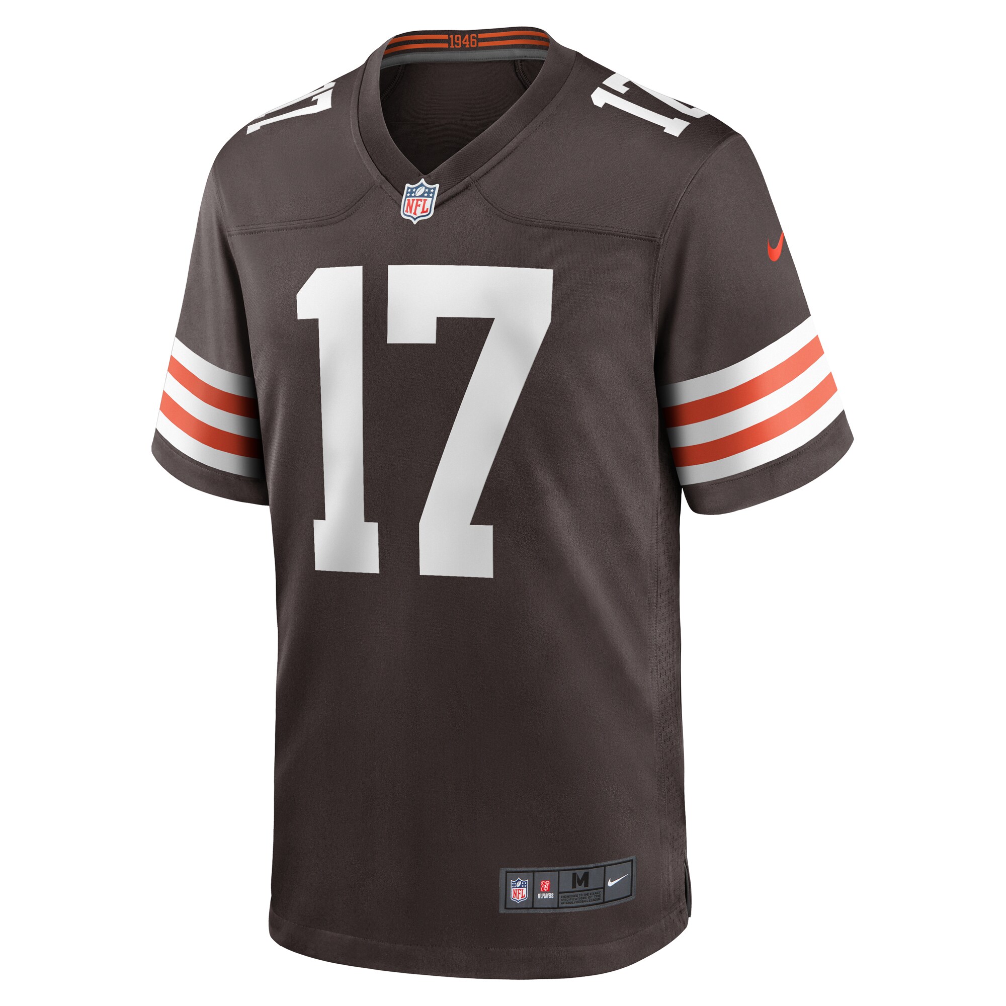 Alternative view of Dorian Thompson-Robinson Cleveland Browns Game Jersey - Men's | Robinson Brown Team Game Jersey