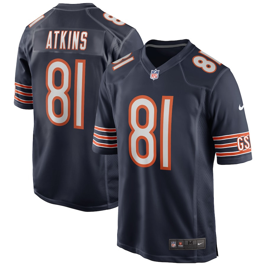 Doug Atkins #81 Chicago Bears Game Jersey - Men's | Navy
