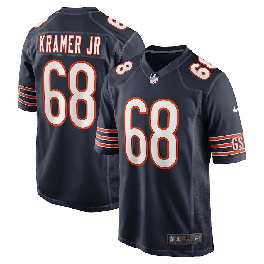 Doug Kramer Jr. #68 Chicago Bears Game Jersey - Men's | Navy