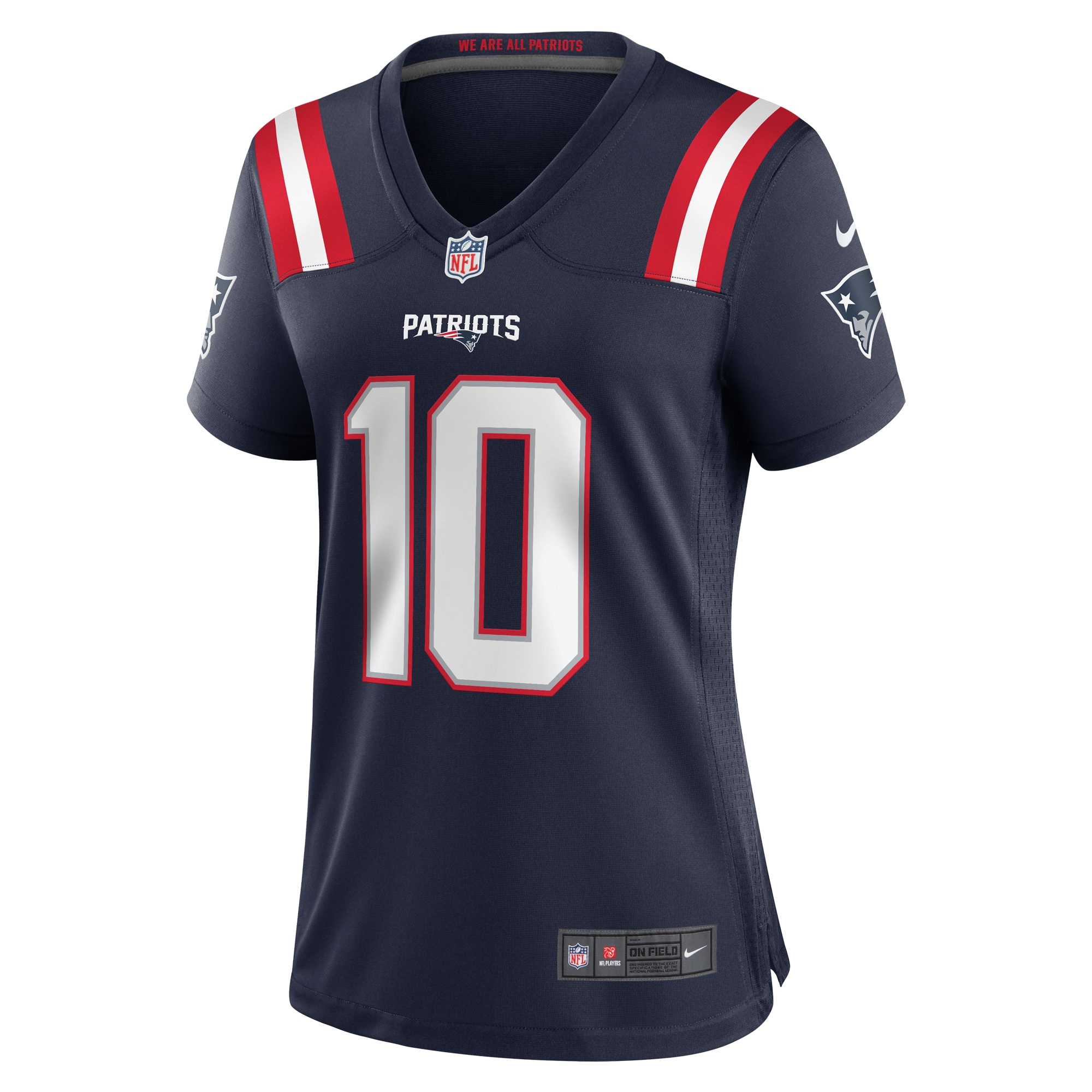 Alternative view of Drake Maye New England Patriots Game Jersey - Women's
