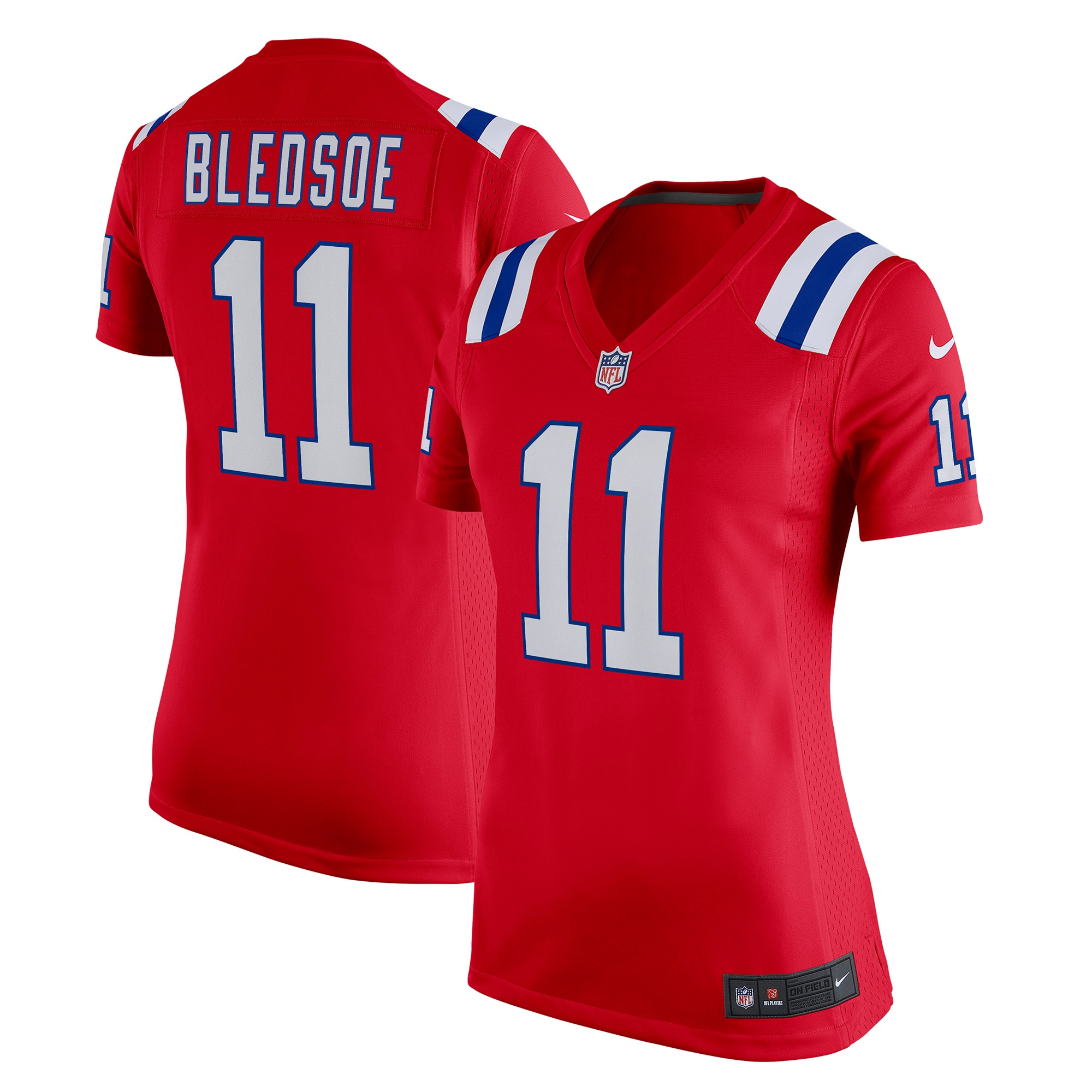 Drew Bledsoe New England Patriots Game Jersey - Women's