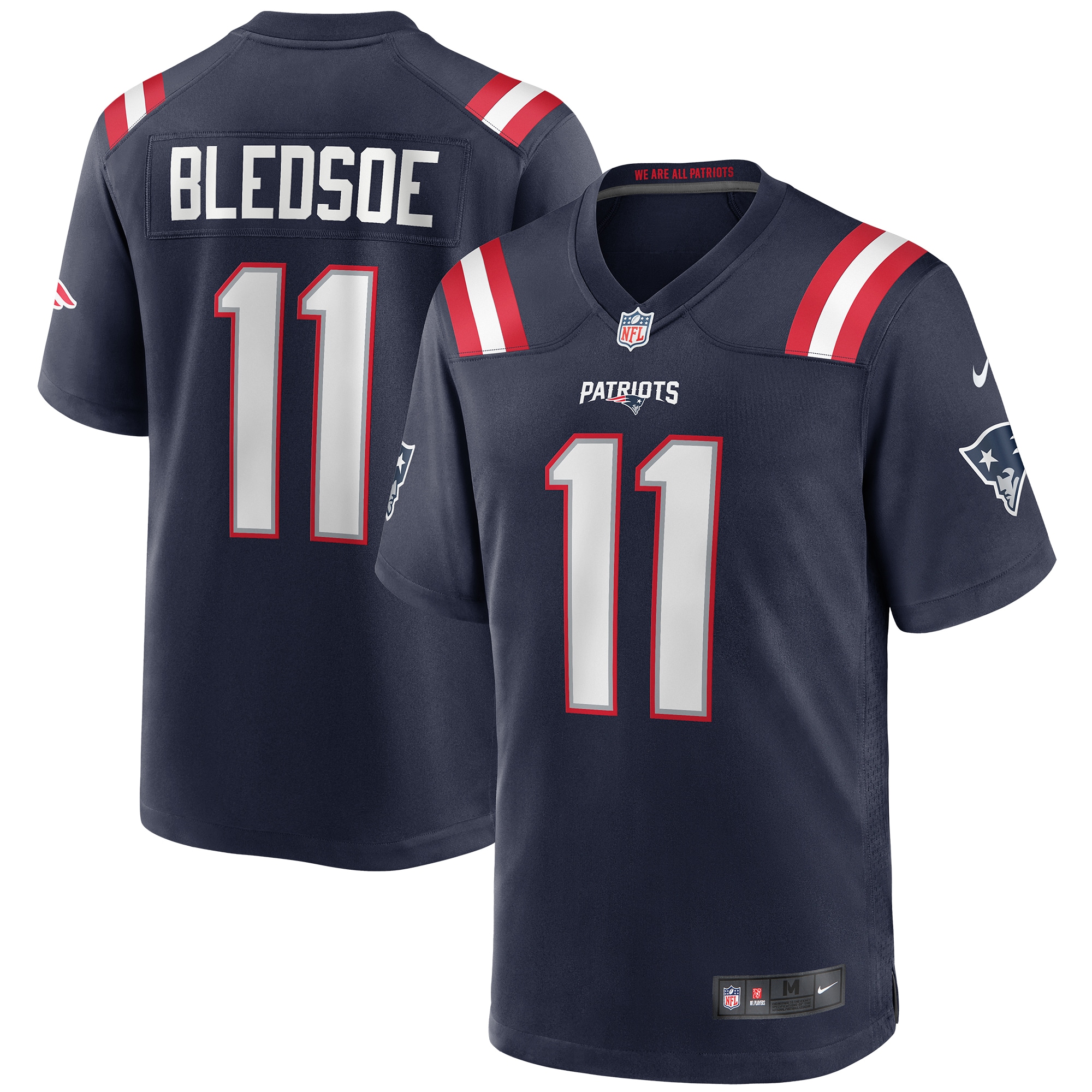 Drew Bledsoe New England Patriots Retired Player Game Jersey - Men's