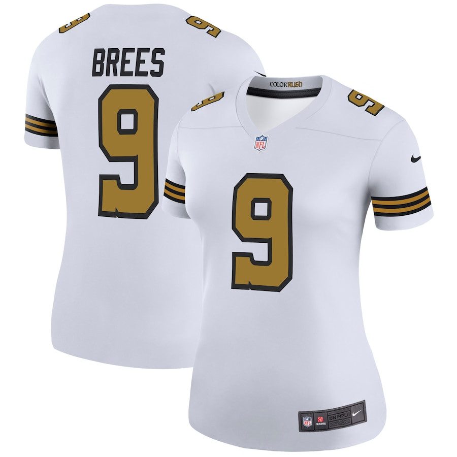Drew Brees #9 New Orleans Saints Legend Jersey - Women's | White