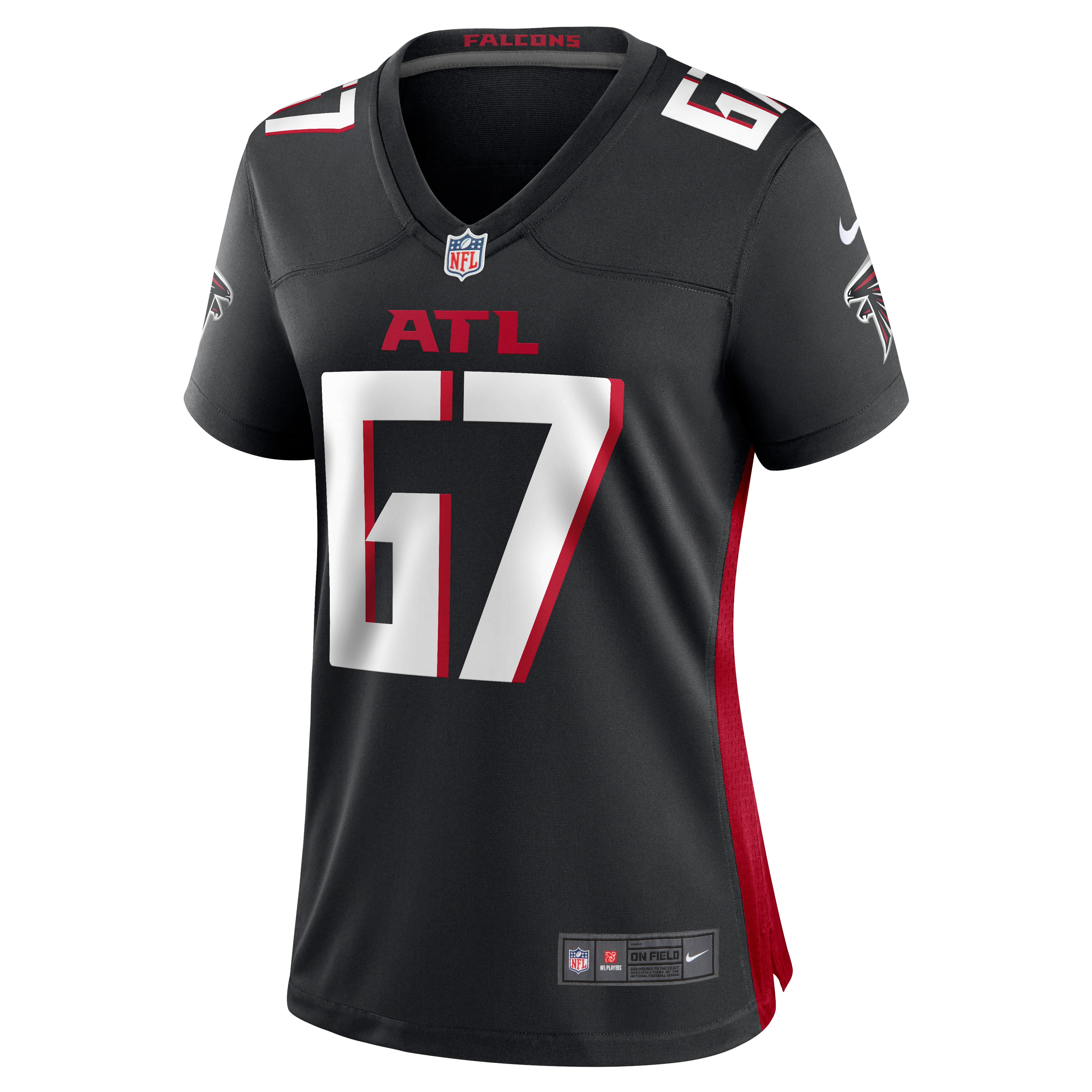 Alternative view of Drew Dalman Atlanta Falcons Game Jersey - Women's