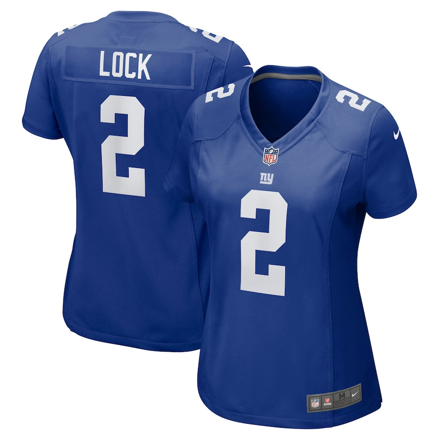 Drew Lock #2 New York Giants Game Jersey - Women's | Royal