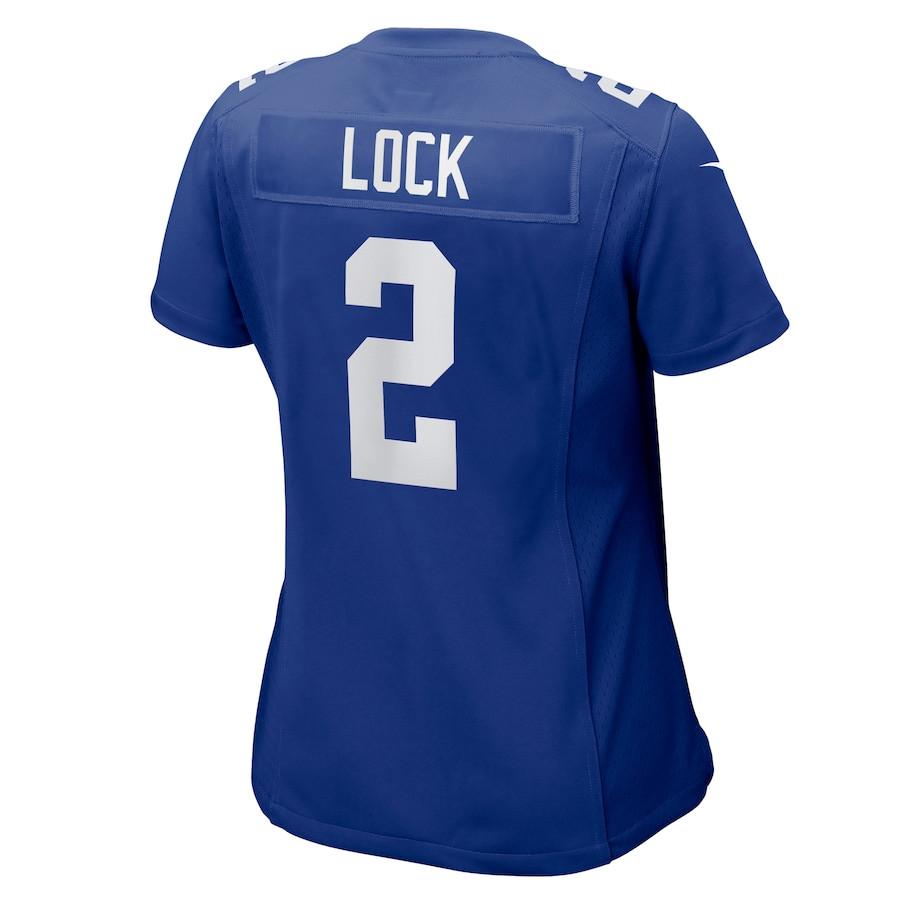 Drew Lock #2 New York Giants Game Jersey - Women's | Royal - Image 3