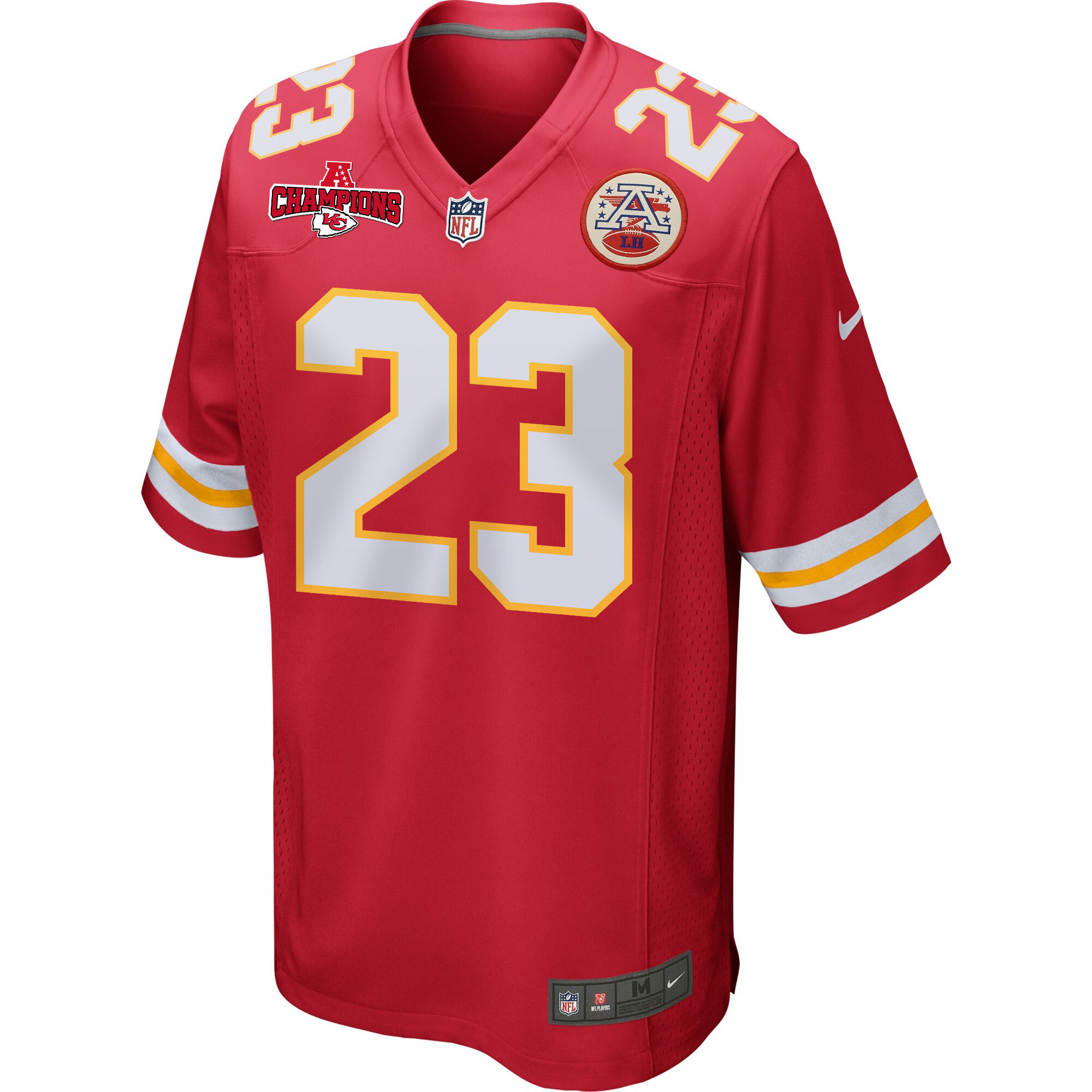 Alternative view of Drue Tranquill #23 Kansas City Chiefs Game Jersey - Men's | Red