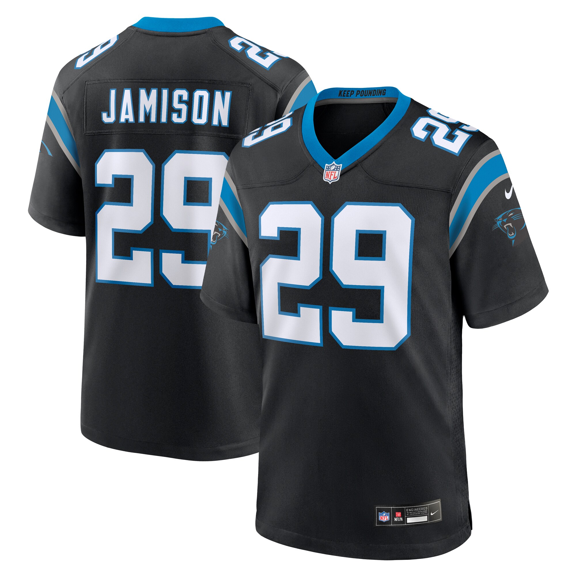 D'Shawn Jamison Carolina Panthers Game Jersey - Men's
