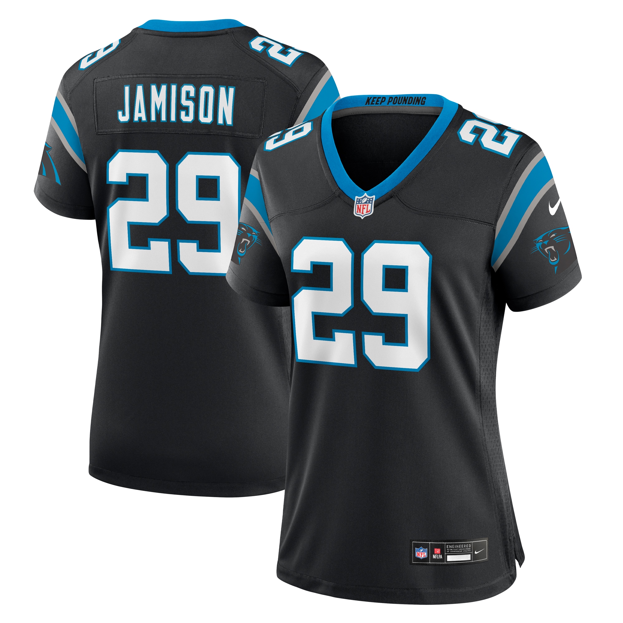 D'Shawn Jamison Carolina Panthers Game Jersey - Women's