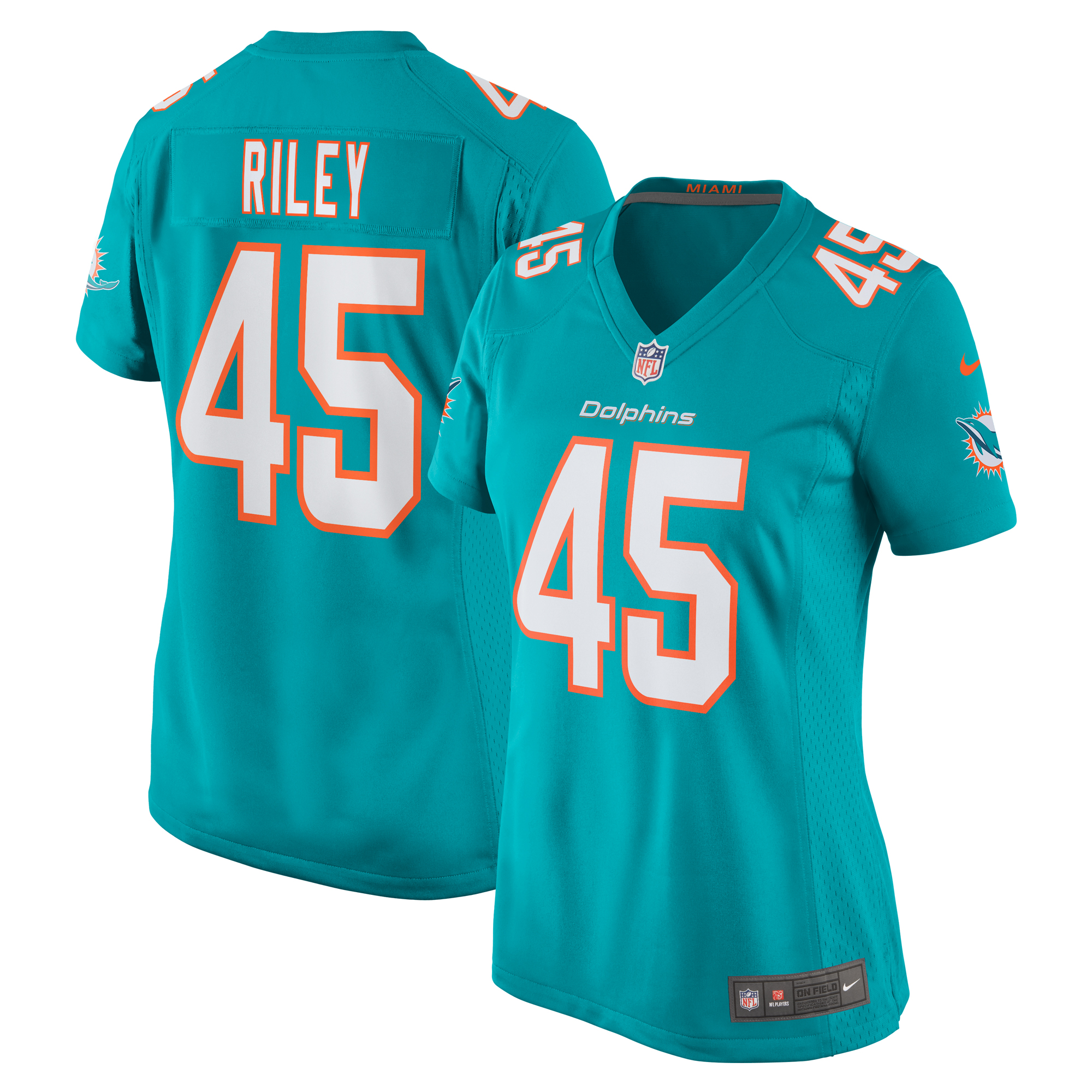 Duke Riley Miami Dolphins Game Jersey - Women's