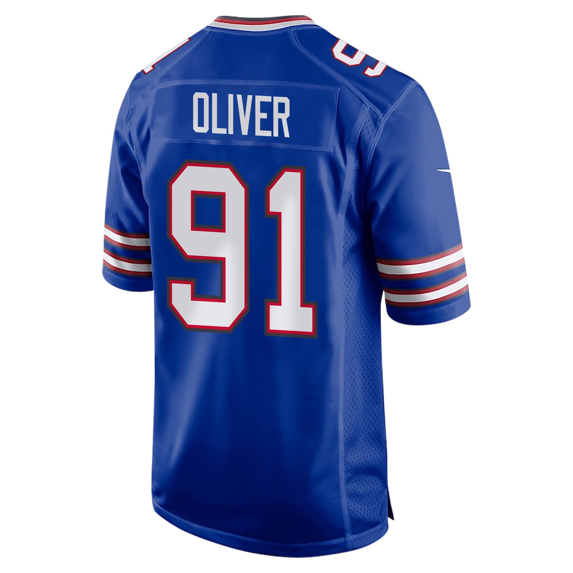 Alternative view of Ed Oliver #91 Buffalo Bills Super Bowl LIX Champions Patch Legend Jersey - Men's | Royal