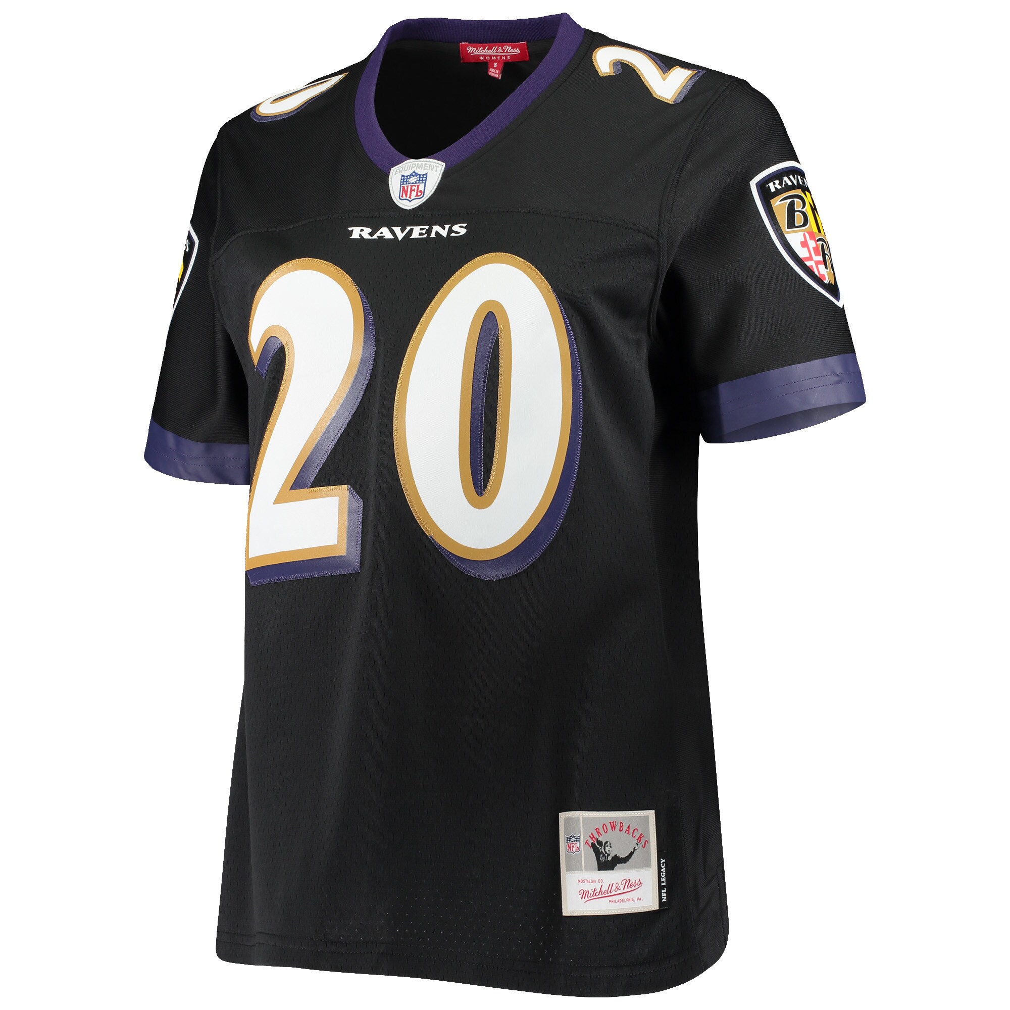 Alternative view of Ed Reed Mitchell & Ness Baltimore Ravens Game Jersey - Women's