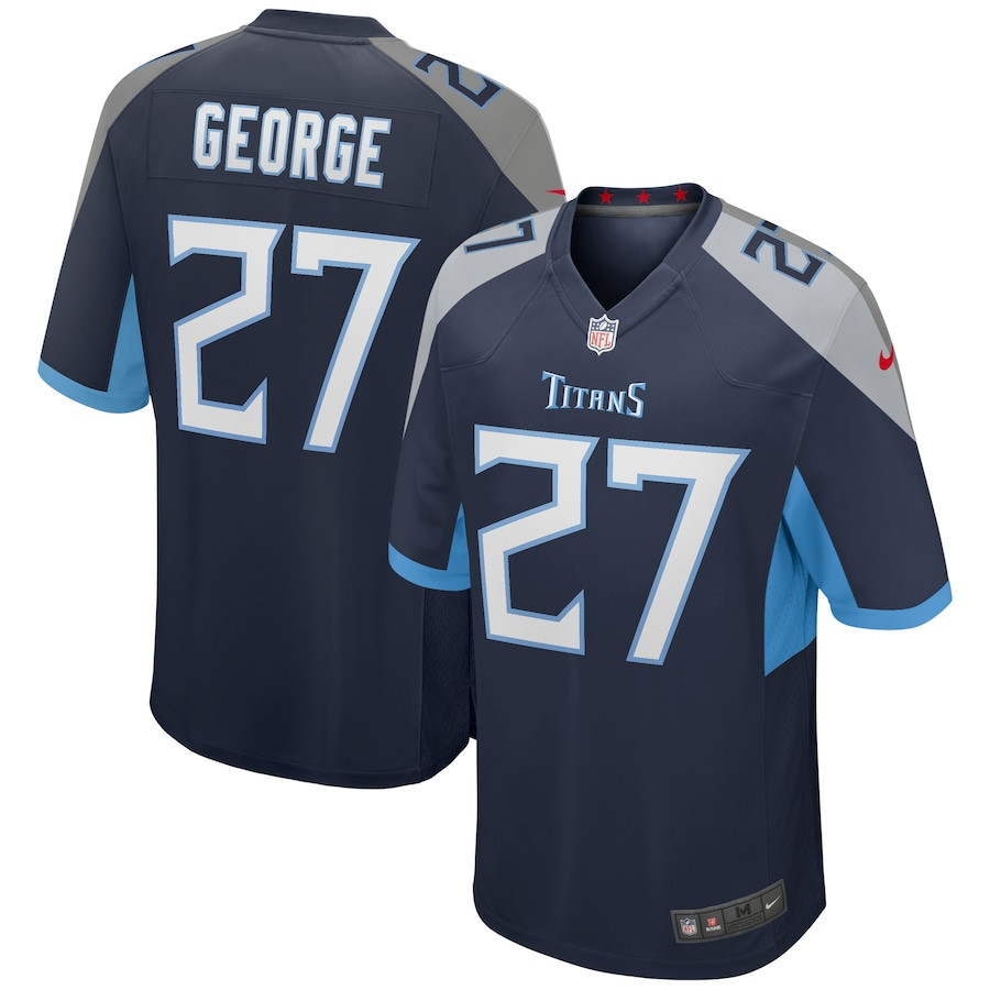 Eddie George #27 Tennessee Titans Game Jersey - Men's | Navy