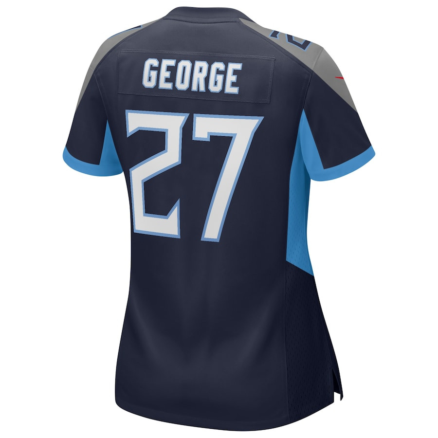 Eddie George #27 Tennessee Titans Game Jersey - Women's | Navy - Image 3