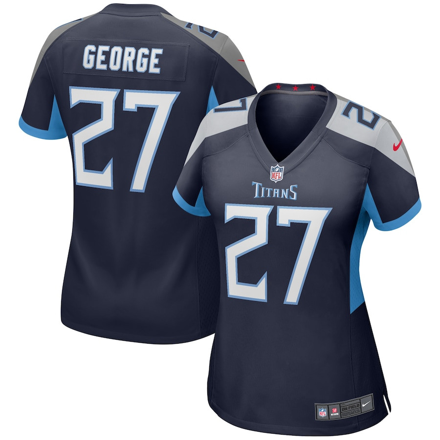 Eddie George #27 Tennessee Titans Game Jersey - Women's | Navy