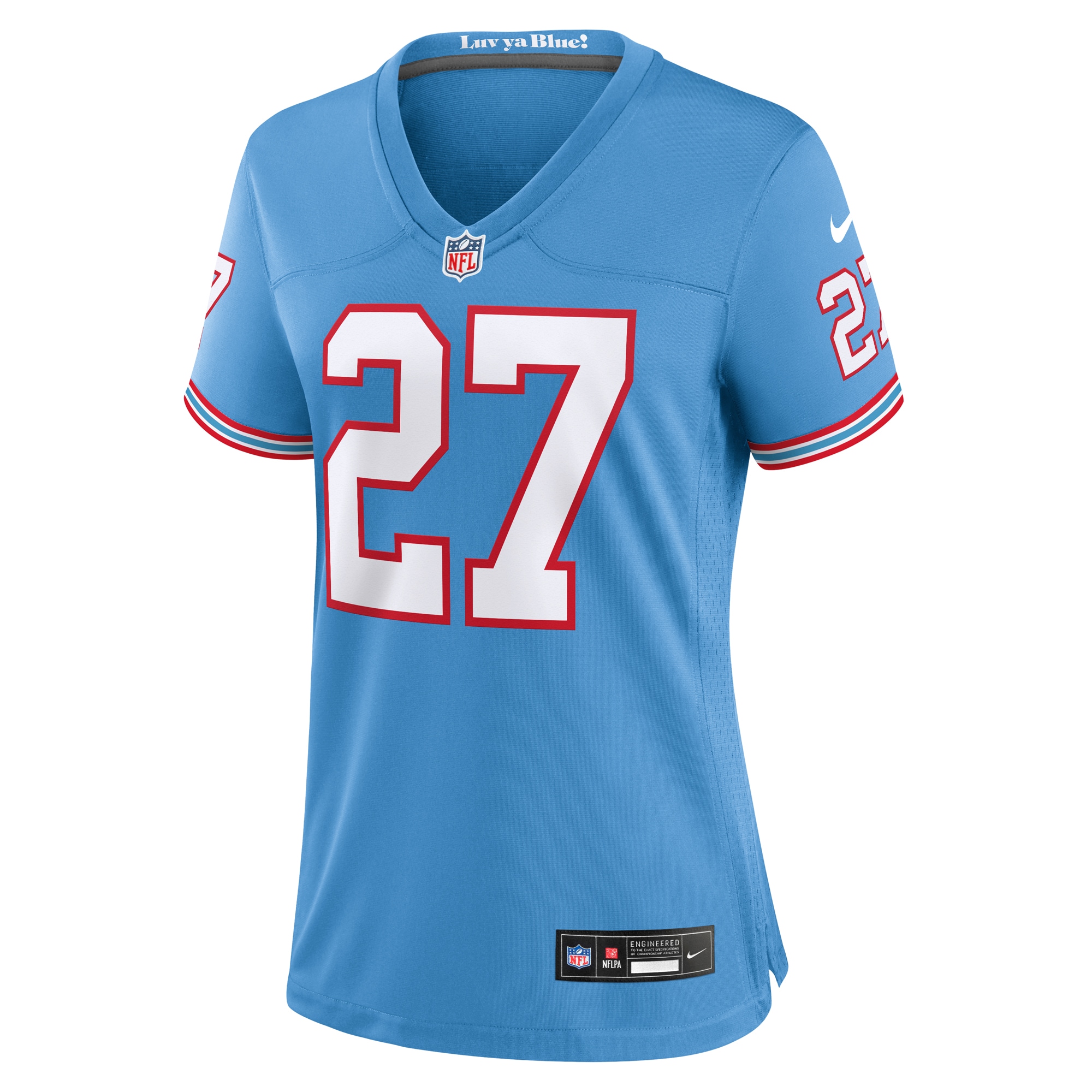 Alternative view of Eddie George Light Tennessee Titans Throwback Game Jersey - Women's