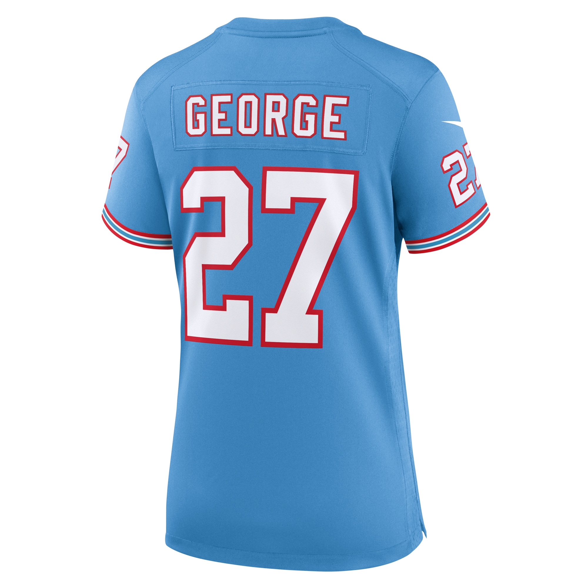 Eddie George Light Tennessee Titans Throwback Game Jersey - Women's - Image 3