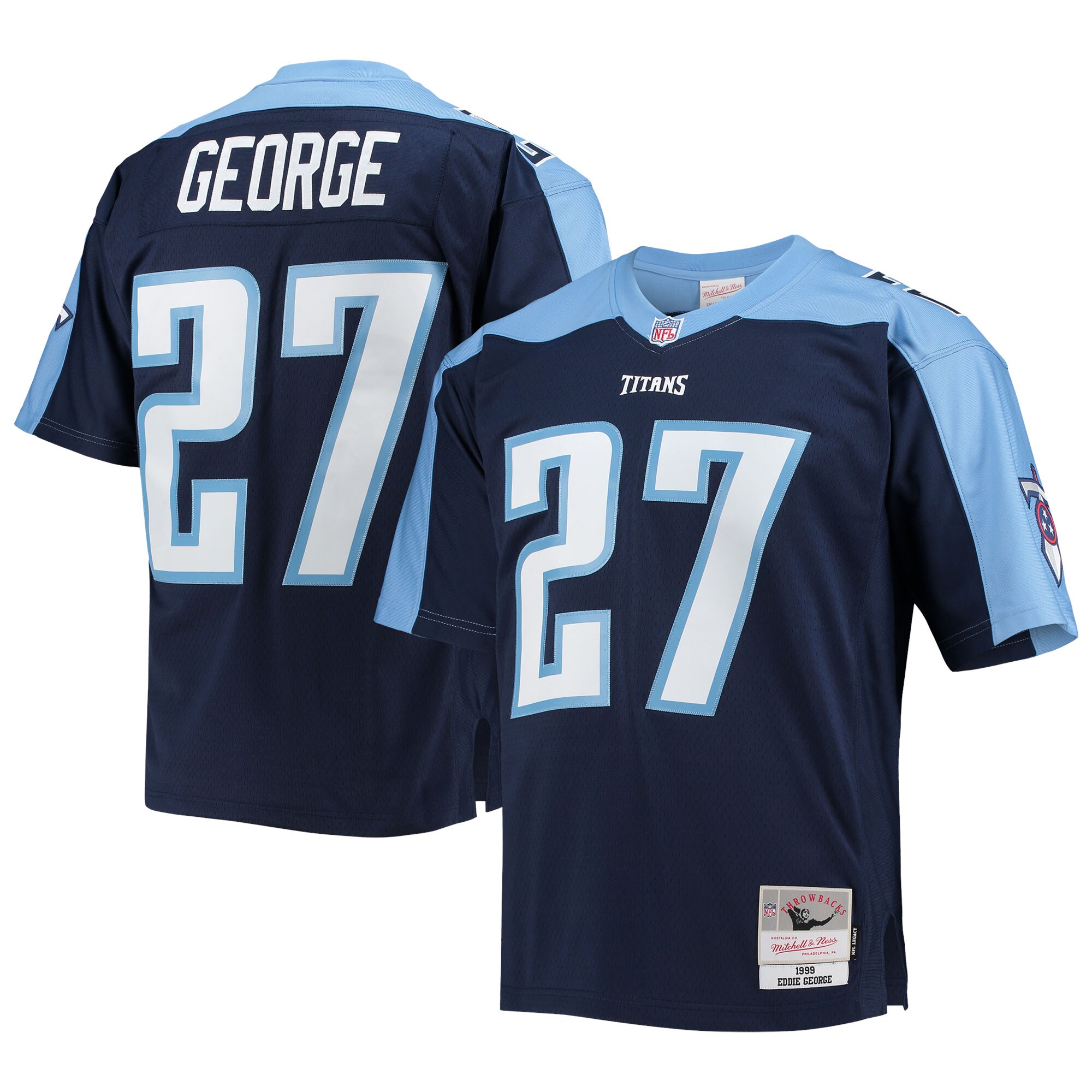 Eddie George Mitchell & Ness Tennessee Titans Retired Player Game Jersey - Men's