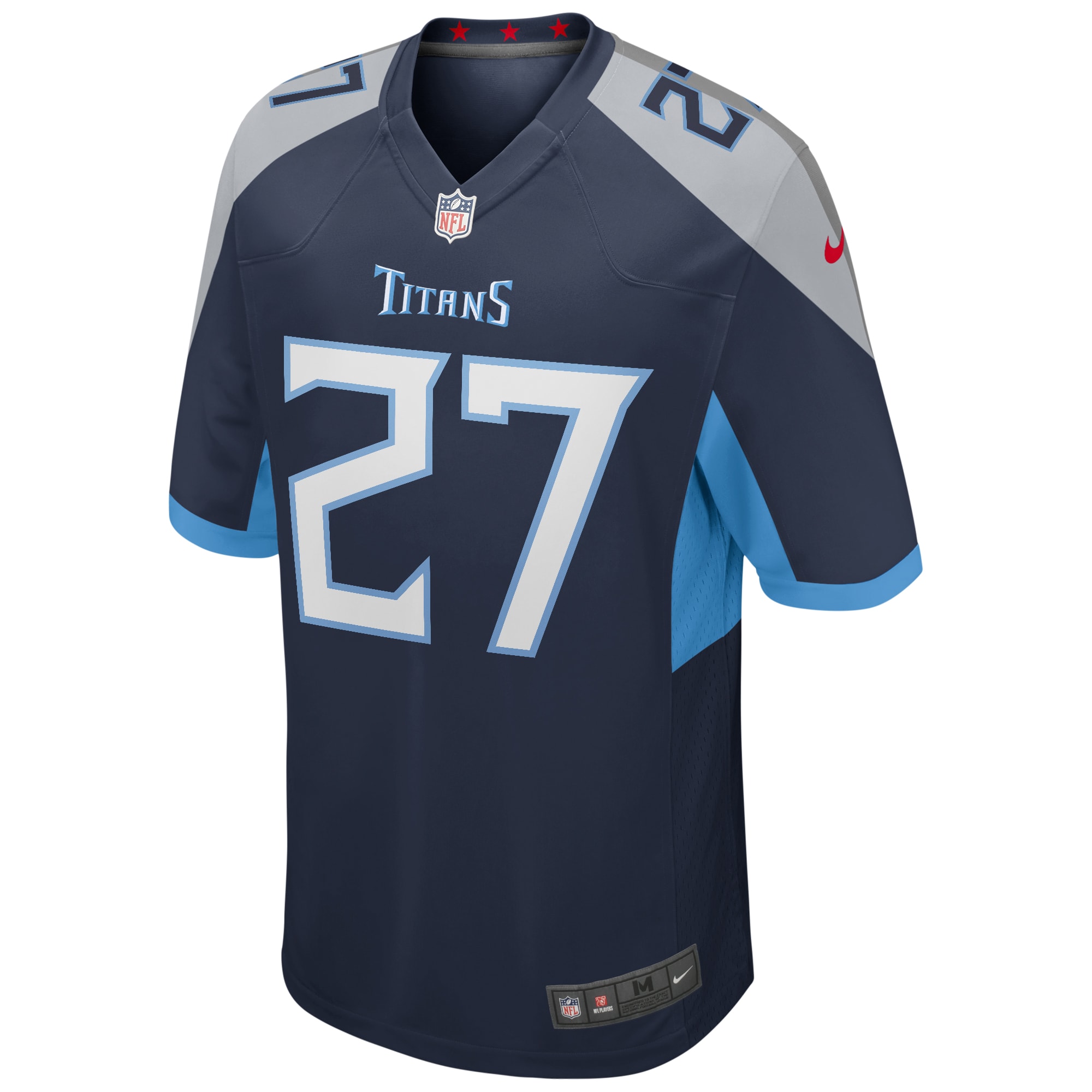 Alternative view of Eddie George Tennessee Titans Retired Player Game Jersey - Men's
