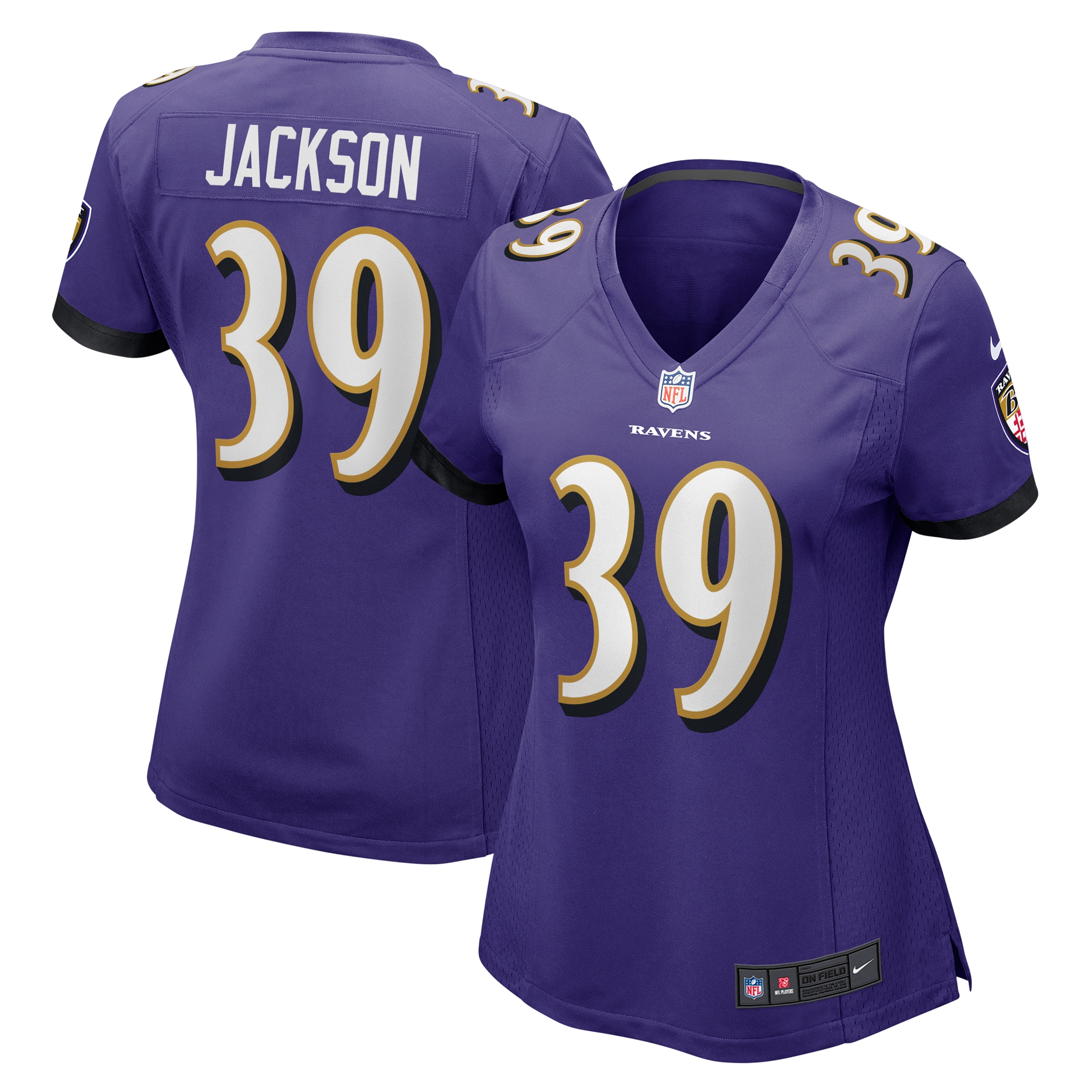 Eddie Jackson Baltimore Ravens Game Jersey - Women's