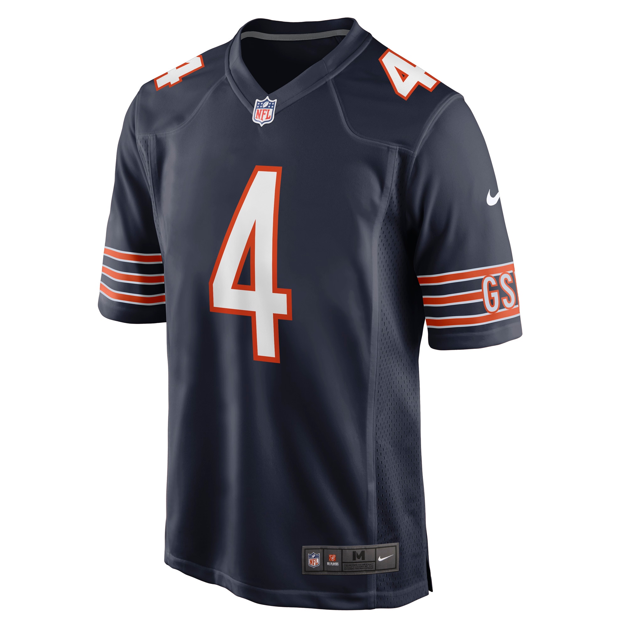 Alternative view of Eddie Jackson Chicago Bears Game Jersey - Men's