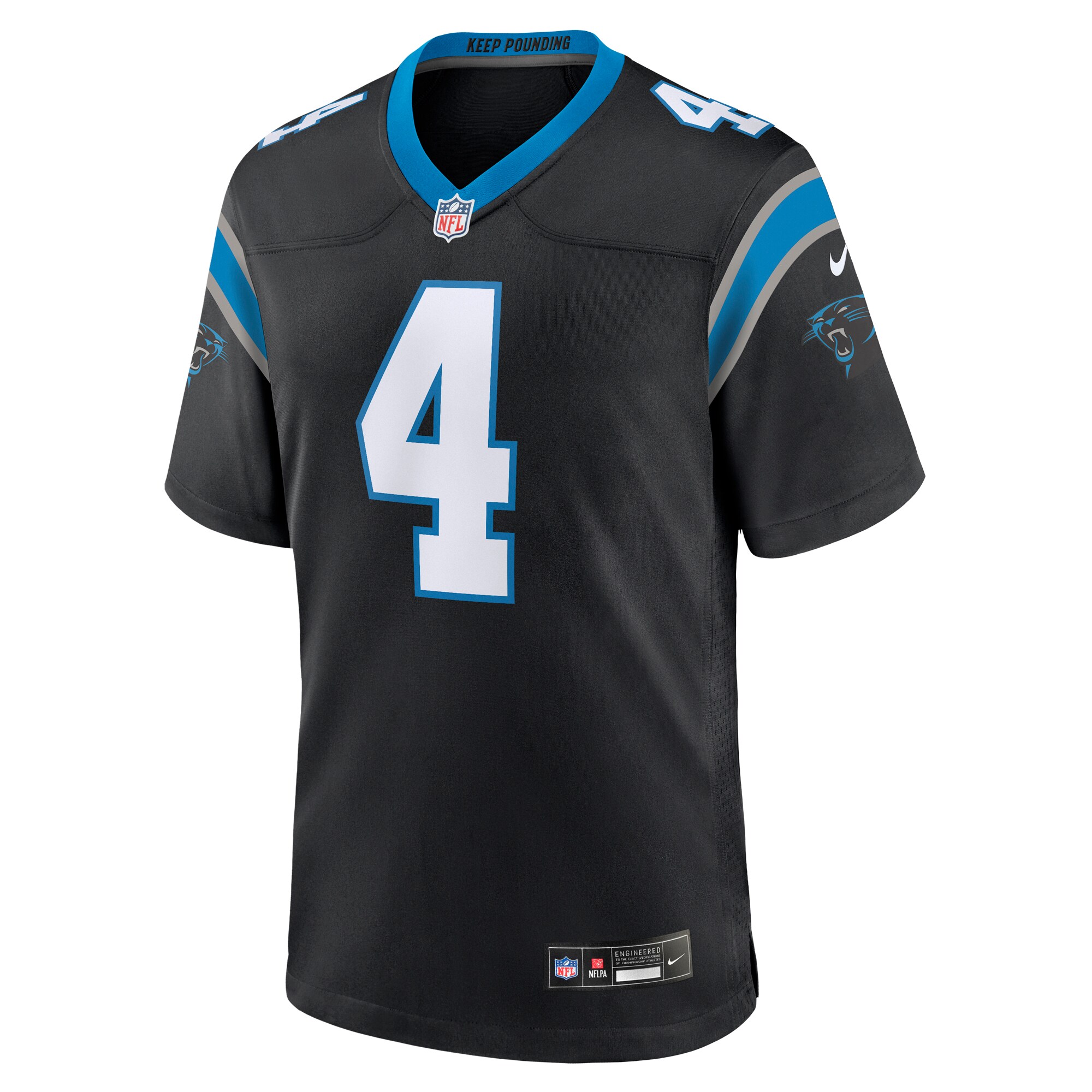 Alternative view of Eddy Pineiro Carolina Panthers Game Jersey - Men's