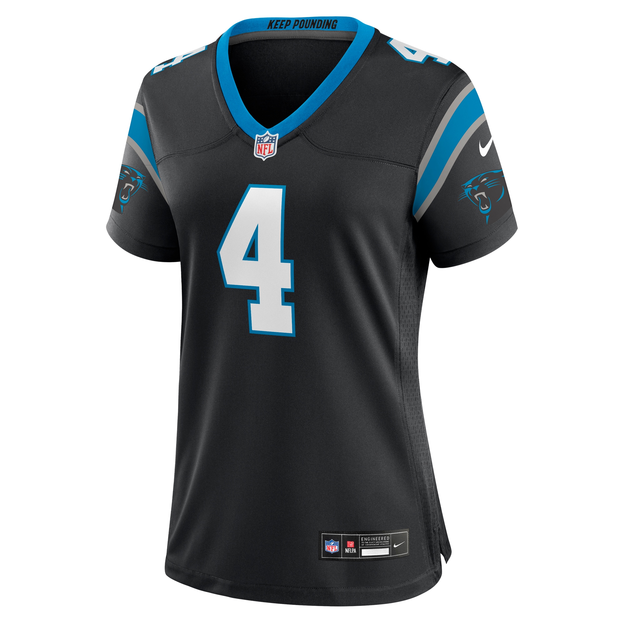 Alternative view of Eddy Pineiro Carolina Panthers Game Jersey - Women's