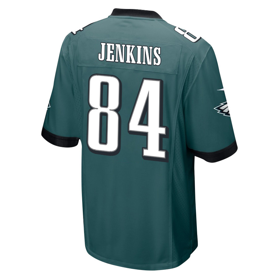 Alternative view of E.J. Jenkins #84 Philadelphia Eagles Super Bowl LIX Game Jersey - Men's | Midnight Green