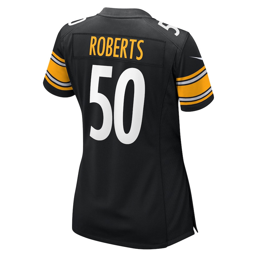 Elandon Roberts #50 Pittsburgh Steelers Game Jersey - Women's | Black - Image 3