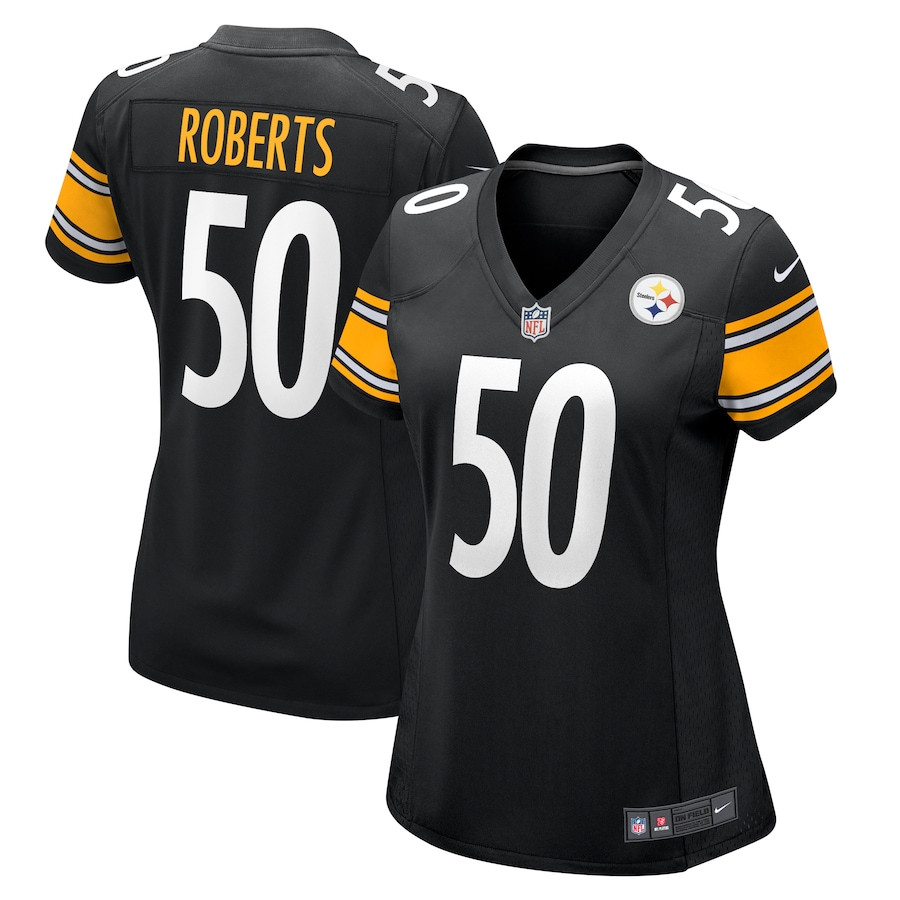 Elandon Roberts #50 Pittsburgh Steelers Game Jersey - Women's | Black