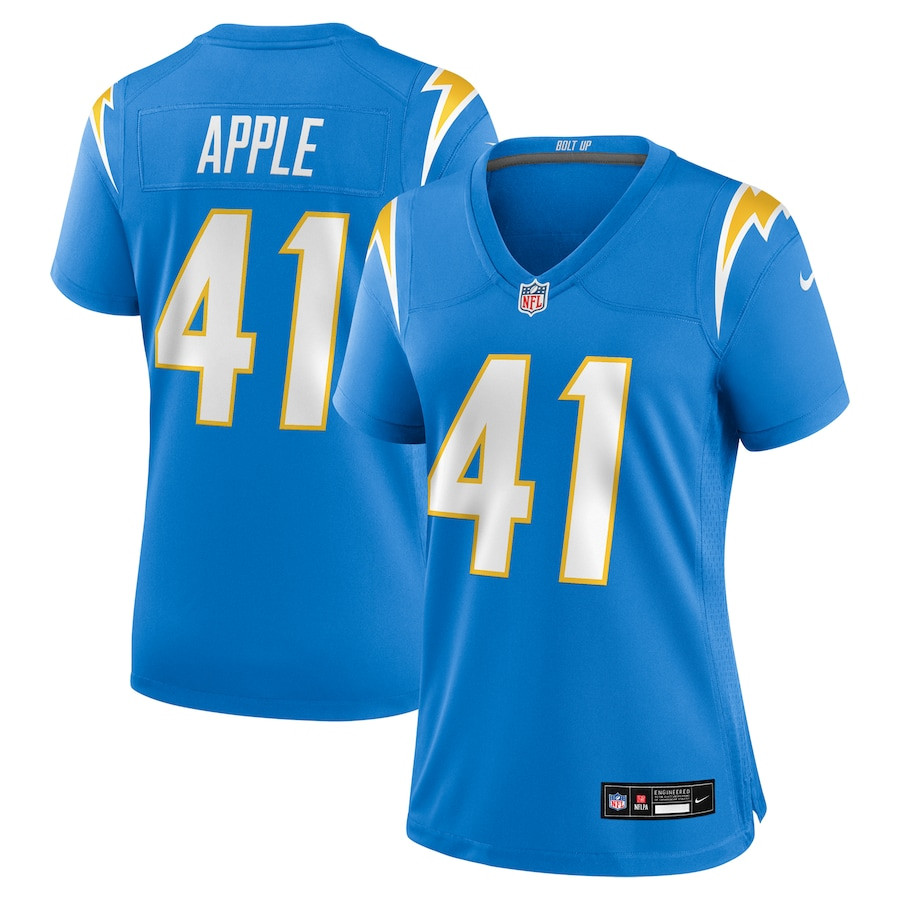 Eli Apple #41 Los Angeles Chargers Game Jersey - Women's | Powder Blue
