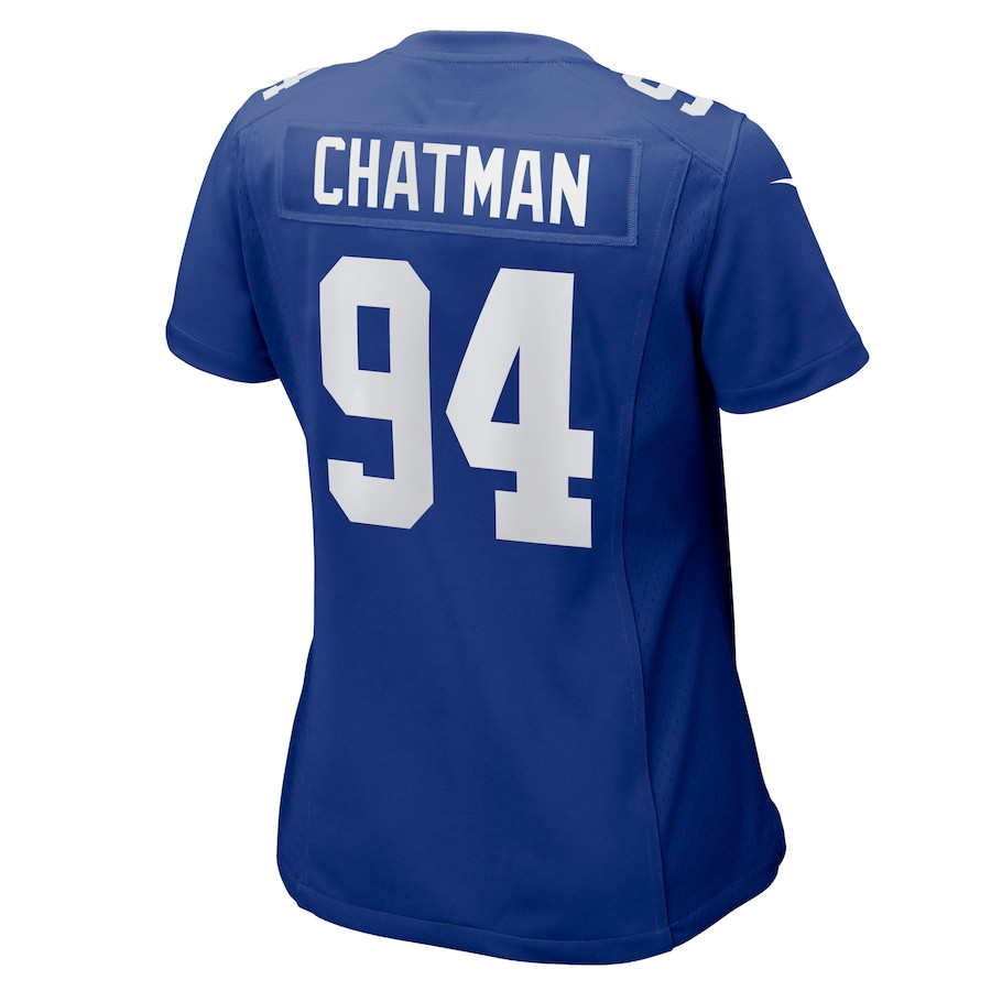 Elijah Chatman #94 New York Giants Game Jersey - Women's | Royal - Image 3