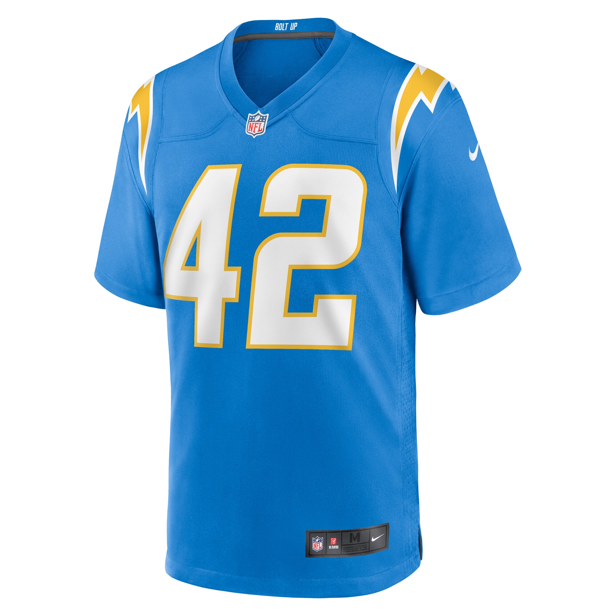 Alternative view of Elijah Dotson Los Angeles Chargers Game Jersey - Men's
