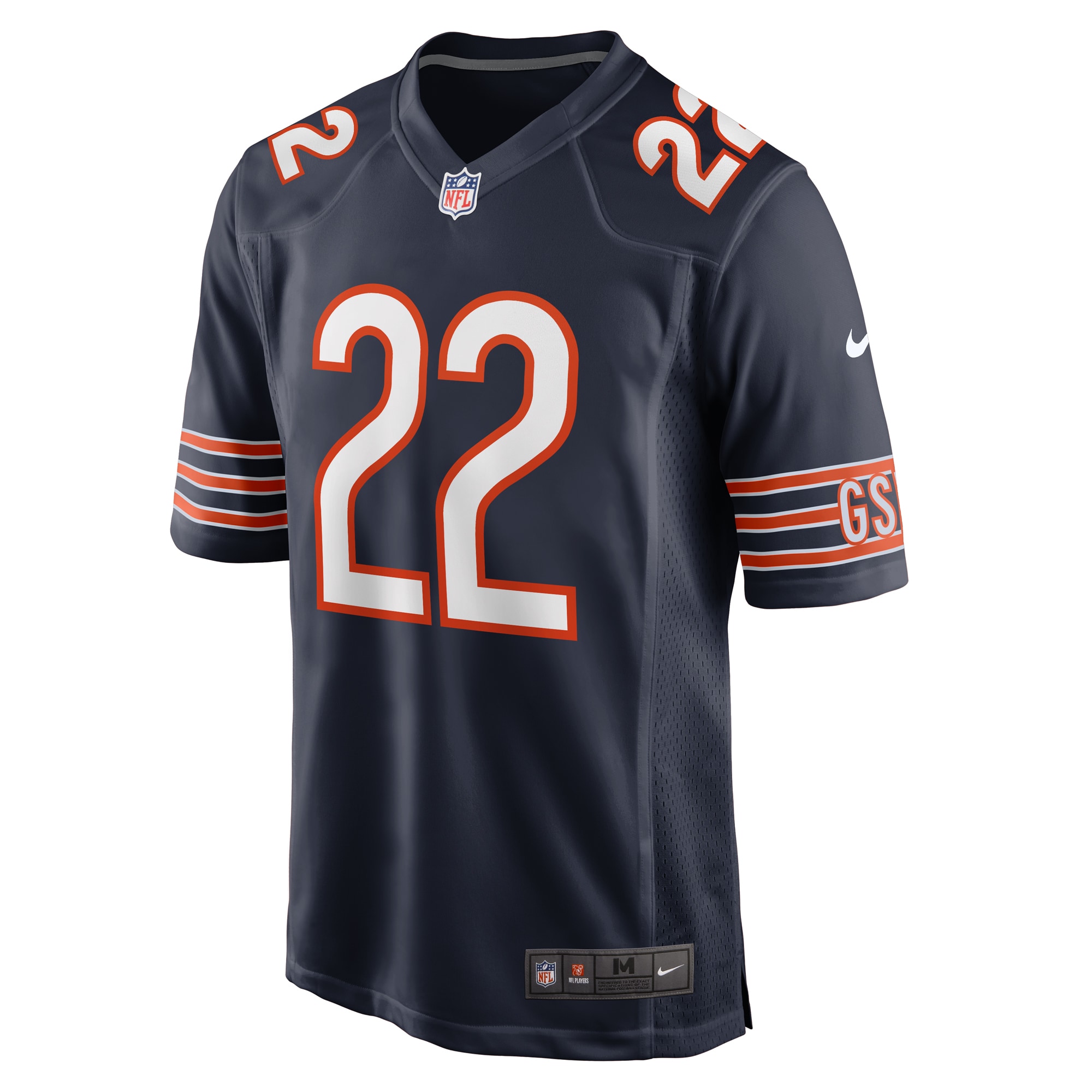 Alternative view of Elijah Hicks Chicago Bears Game Jersey - Men's