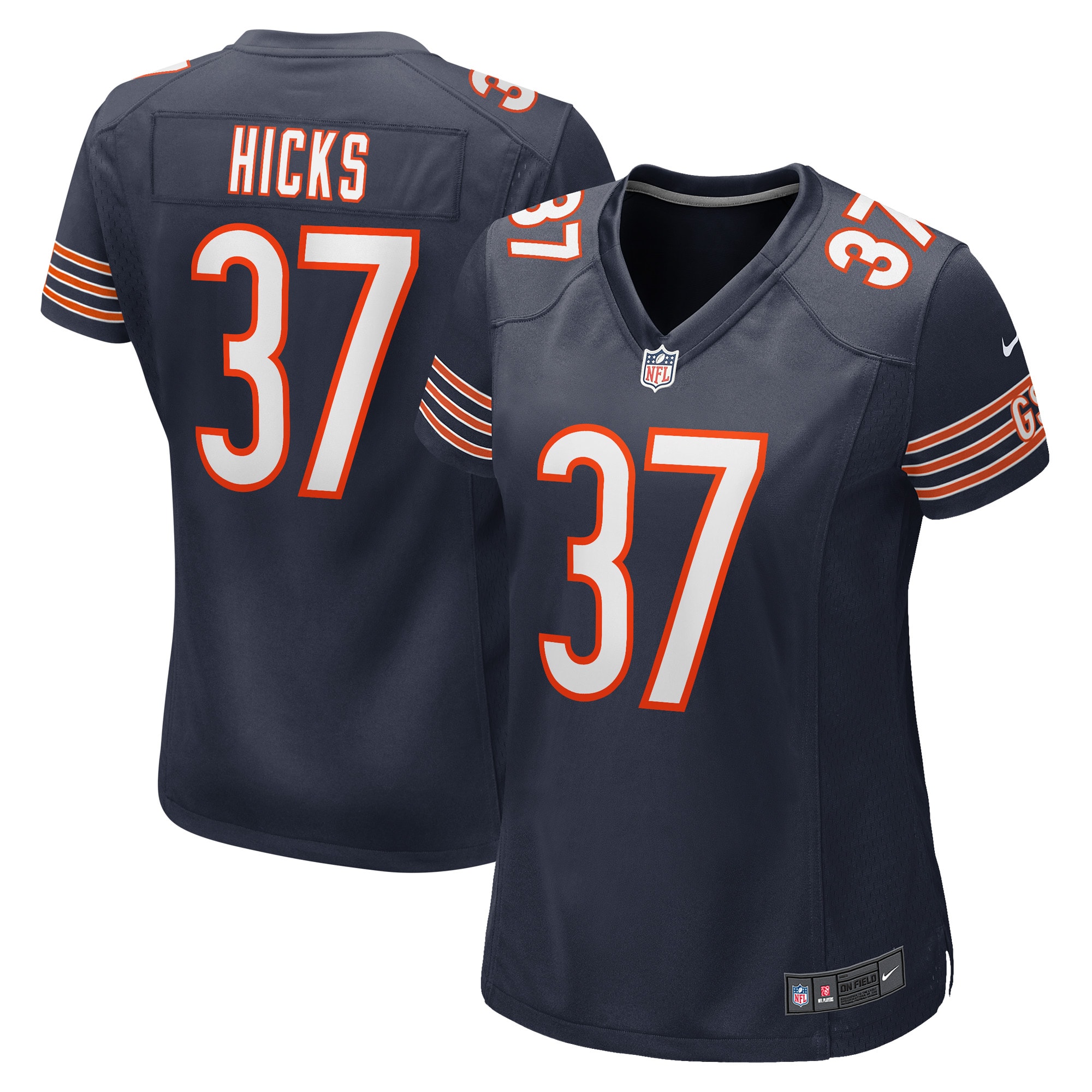 Elijah Hicks Chicago Bears Game Jersey - Women's