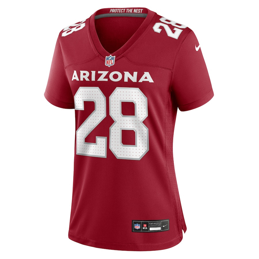 Alternative view of Elijah Jones #28 Arizona Cardinals Game Jersey - Women's | Cardinal