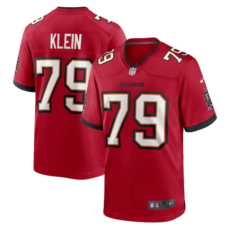 Elijah Klein #79 Tampa Bay Buccaneers Game Jersey - Men's | Red