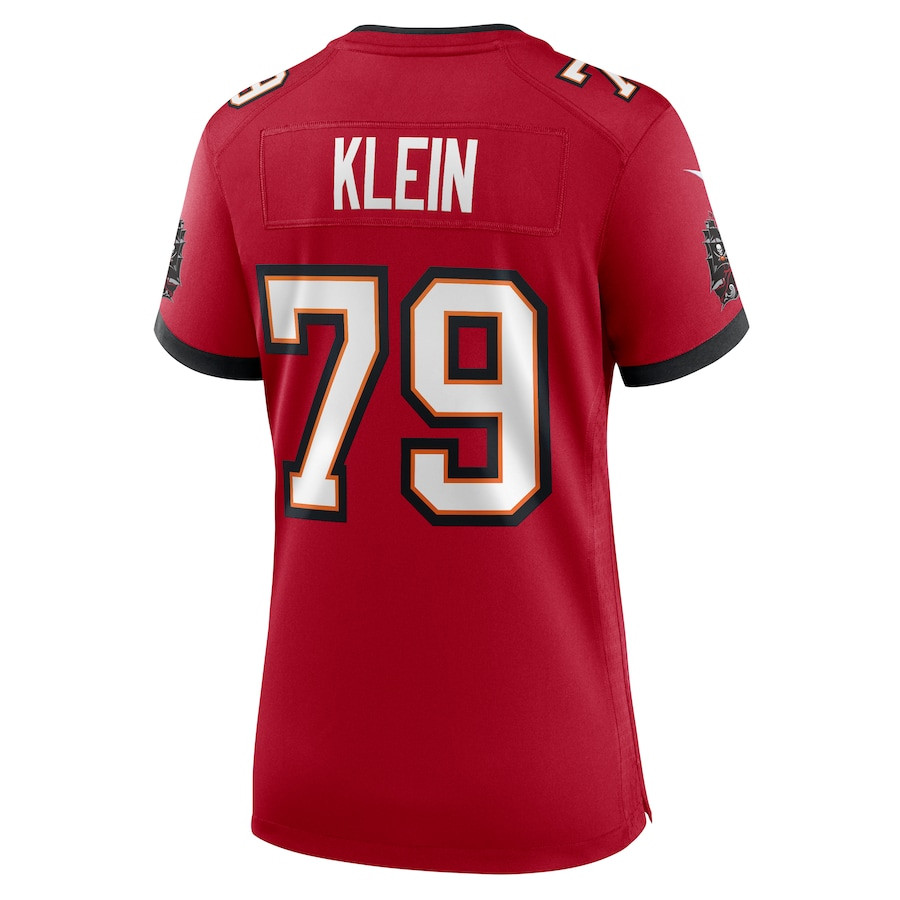 Elijah Klein #79 Tampa Bay Buccaneers Game Jersey - Women's | Red - Image 3
