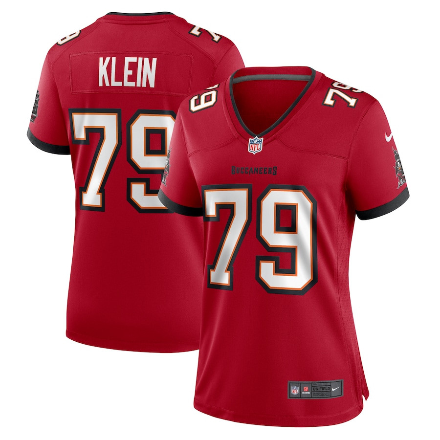 Elijah Klein #79 Tampa Bay Buccaneers Game Jersey - Women's | Red