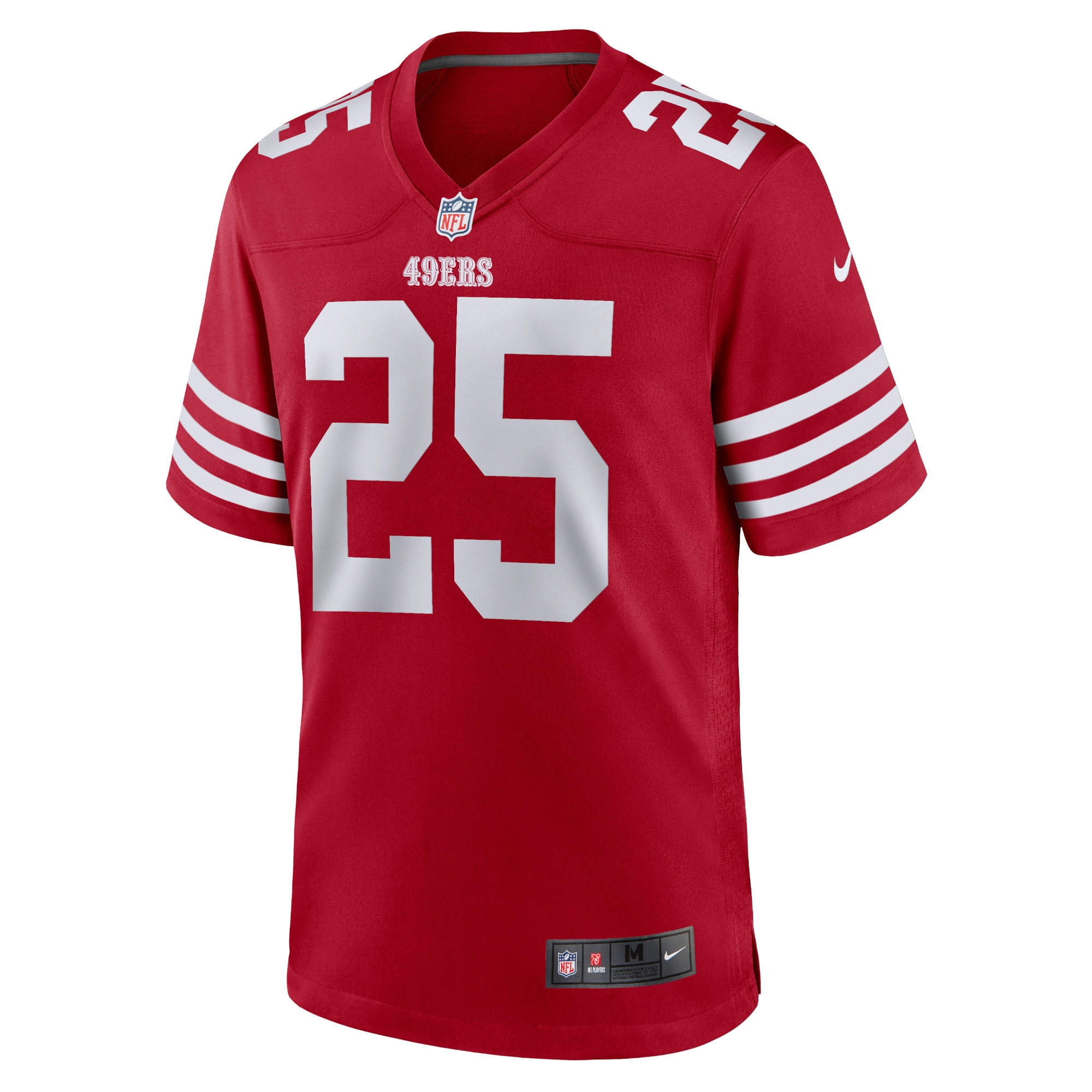 Alternative view of Elijah Mitchell San Francisco 49ers Game Jersey - Men's