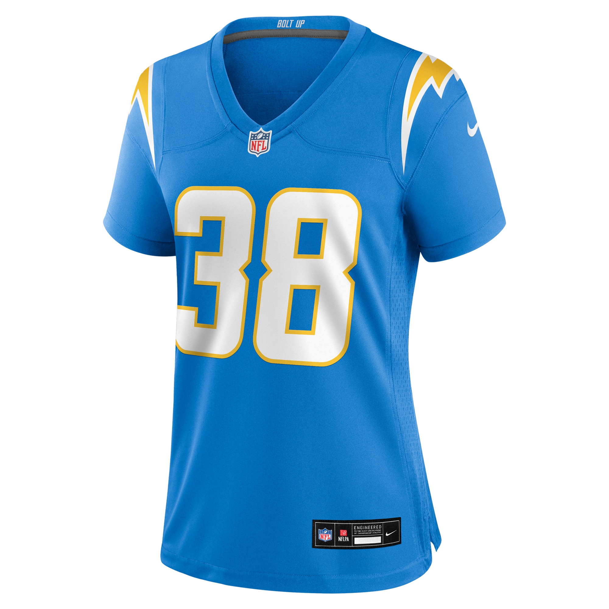 Alternative view of Emany Johnson Los Angeles Chargers Game Jersey - Women's