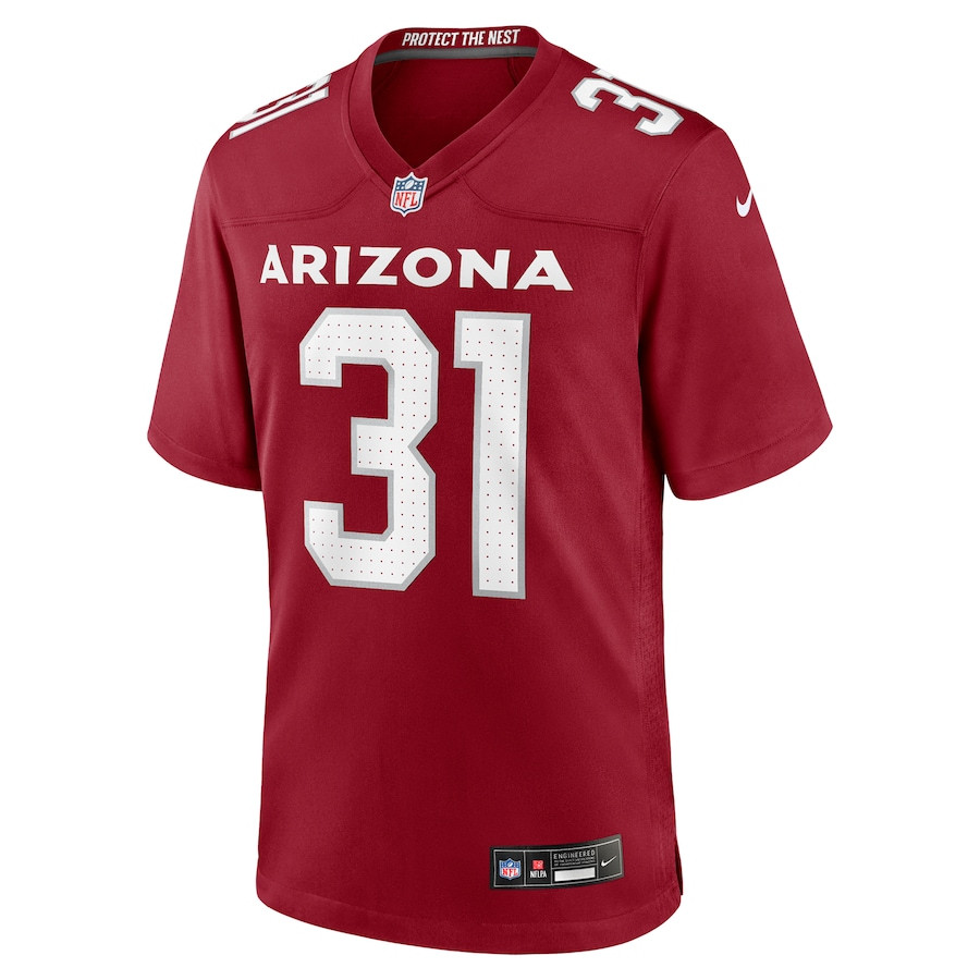 Alternative view of Emari Demercado #31 Arizona Cardinals Game Jersey - Men's | Cardinal