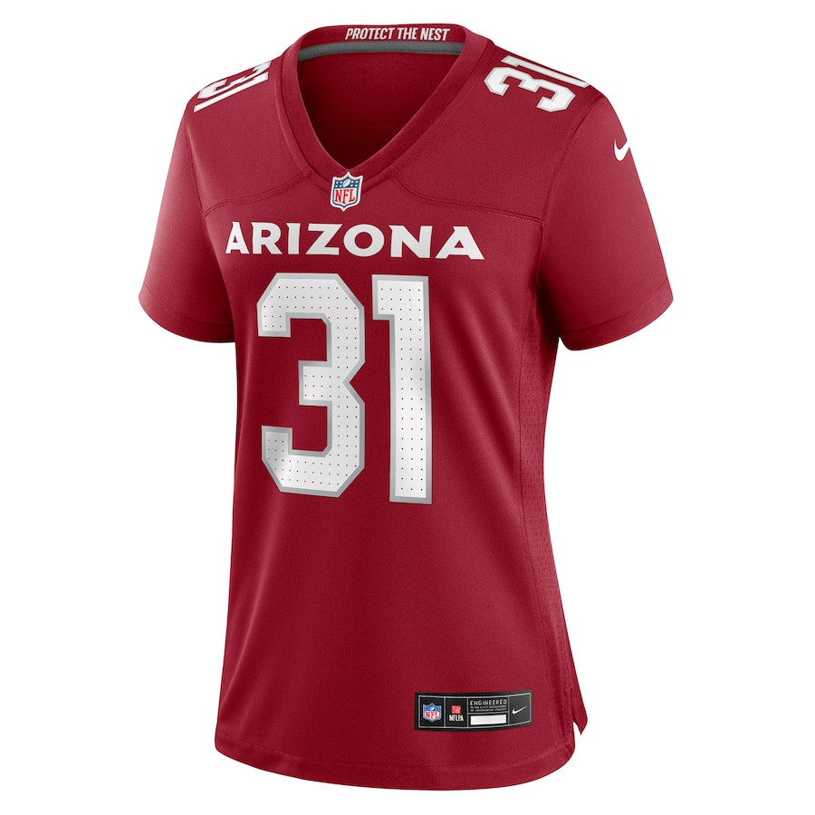 Alternative view of Emari Demercado #31 Arizona Cardinals Game Jersey - Women's | Cardinal