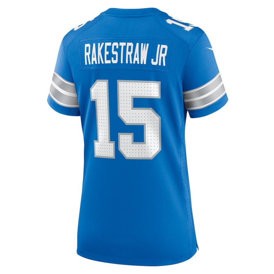Ennis Rakestraw Jr. #15 Detroit Lions Super Bowl LIX Game Jersey - Women's | Blue - Image 3