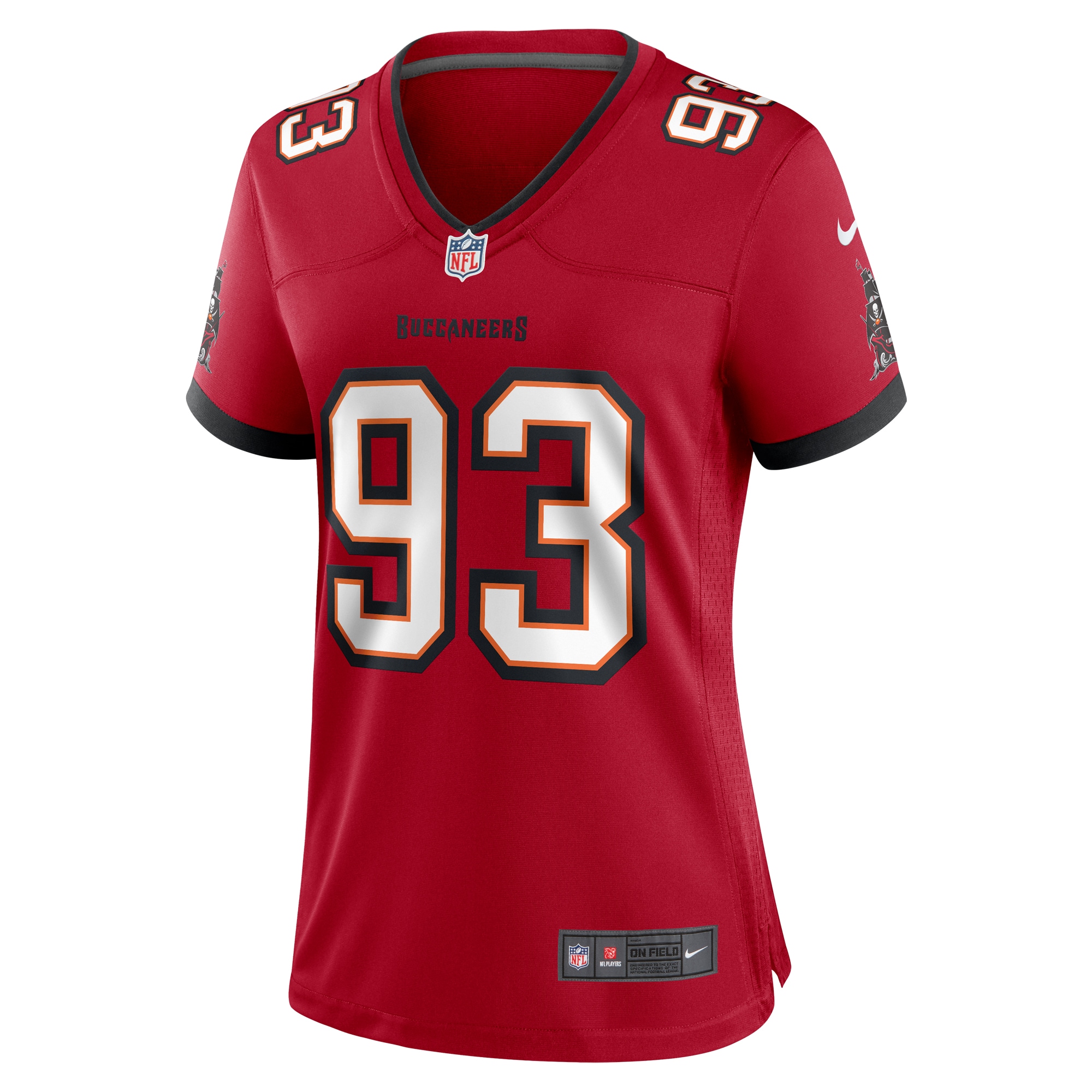Alternative view of Eric Banks Tampa Bay Buccaneers Game Jersey - Women's